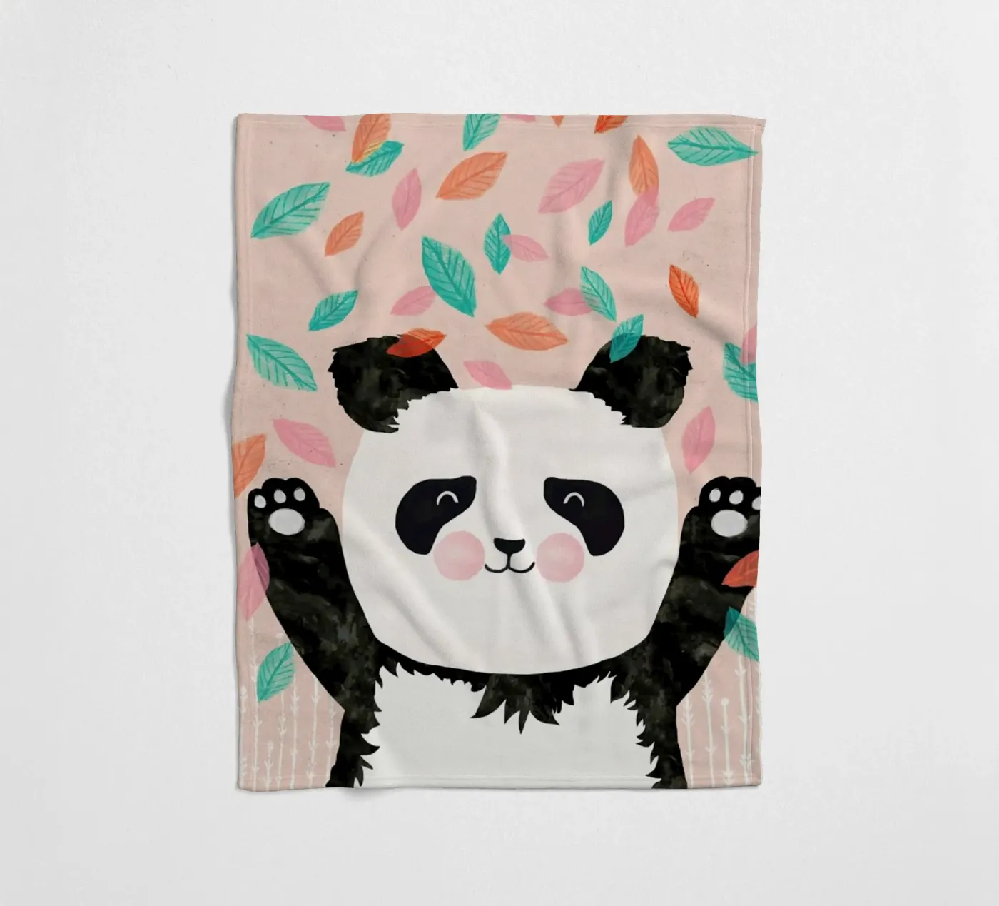 Panda Fleecedecke von treechild
