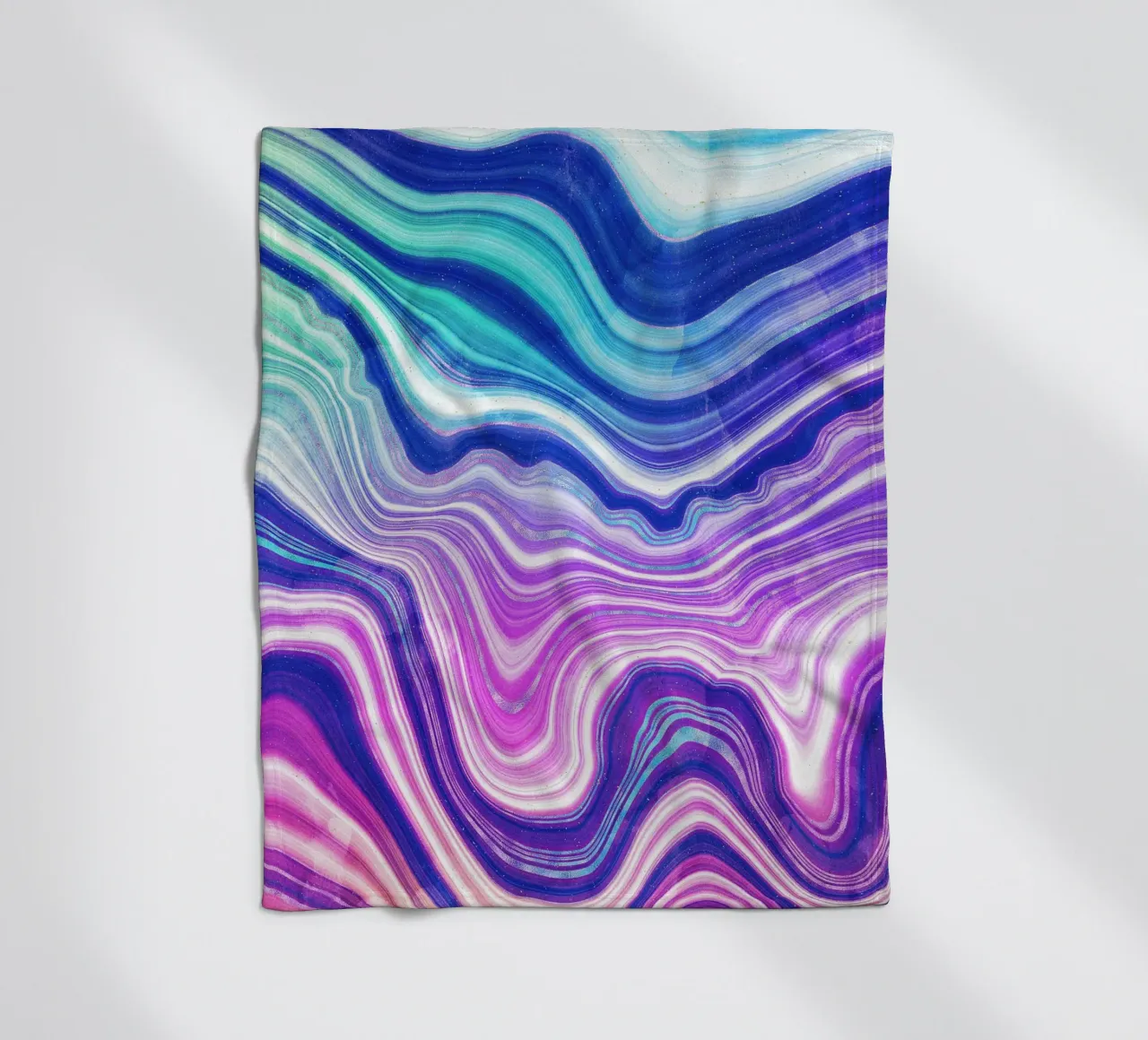 Texture Agate Néon 01 plaid polaire de Gemstone Textures