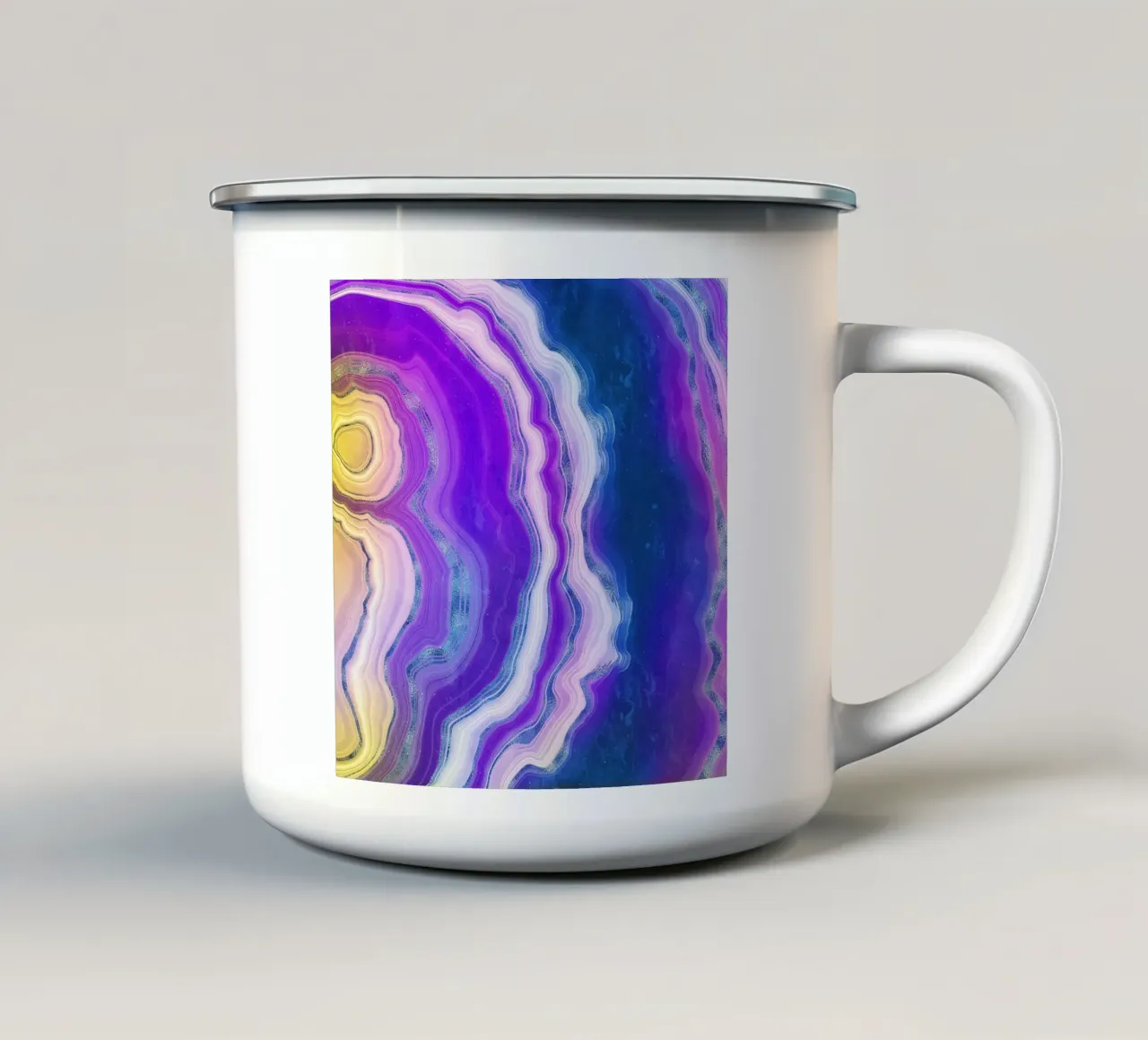 Texture agata neon 02 tazza in smalto da Gemstone Textures