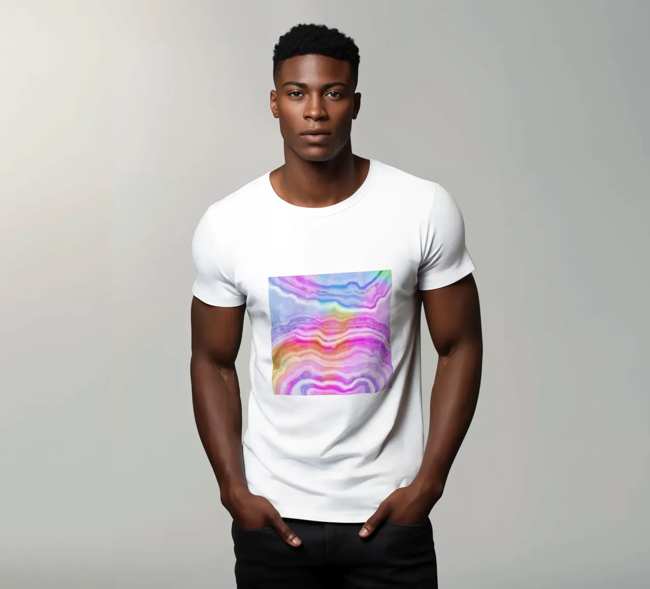 Texture agata neon 03 t-shirt da Gemstone Textures
