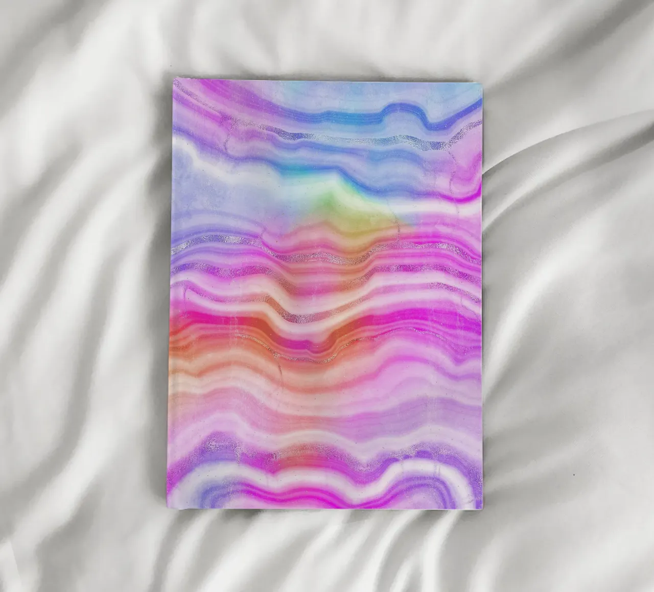 Neon Agate Texture 03 notebook by Gemstone Textures