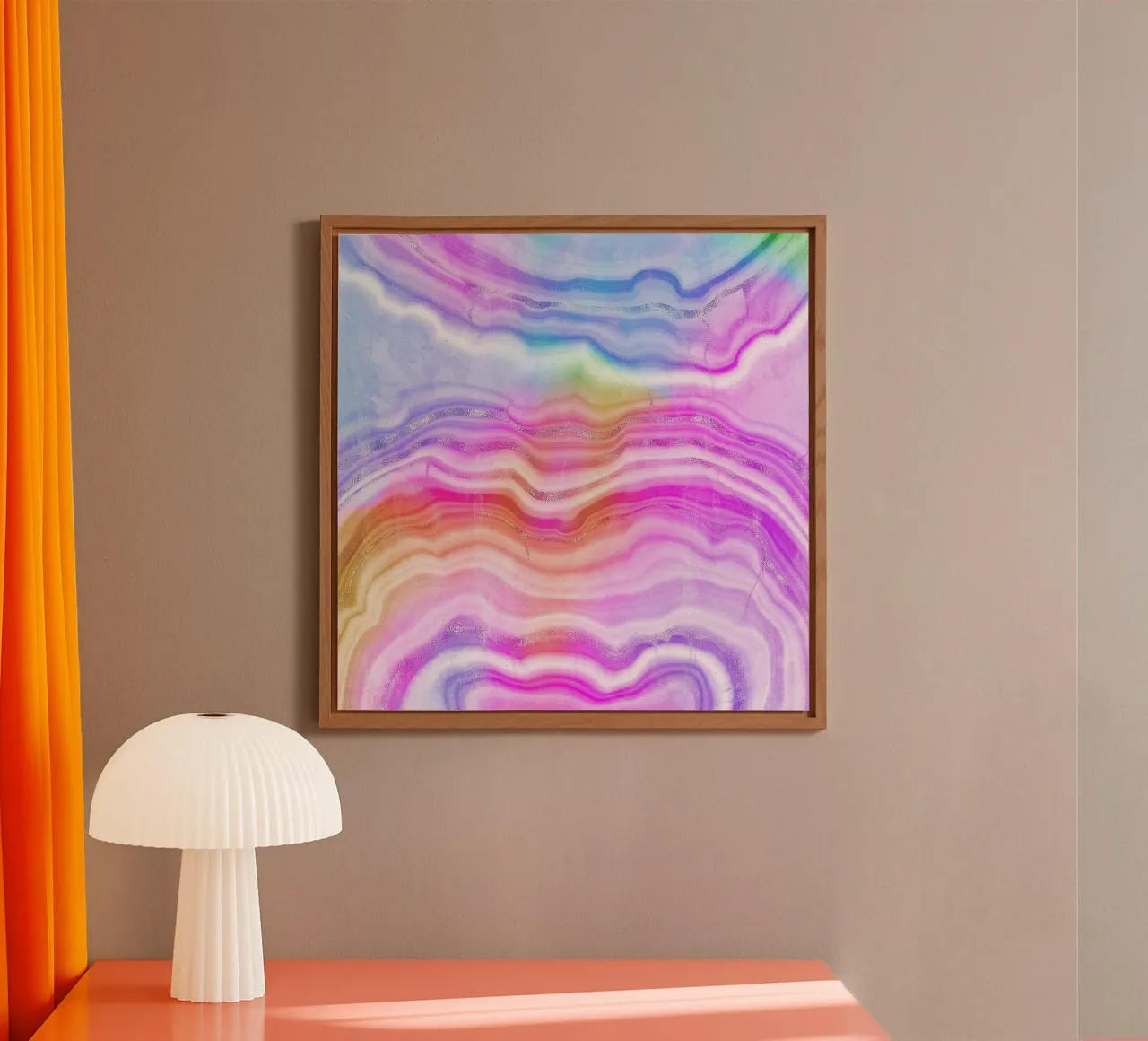 Texture agata neon 03 alluminio dibond da Gemstone Textures