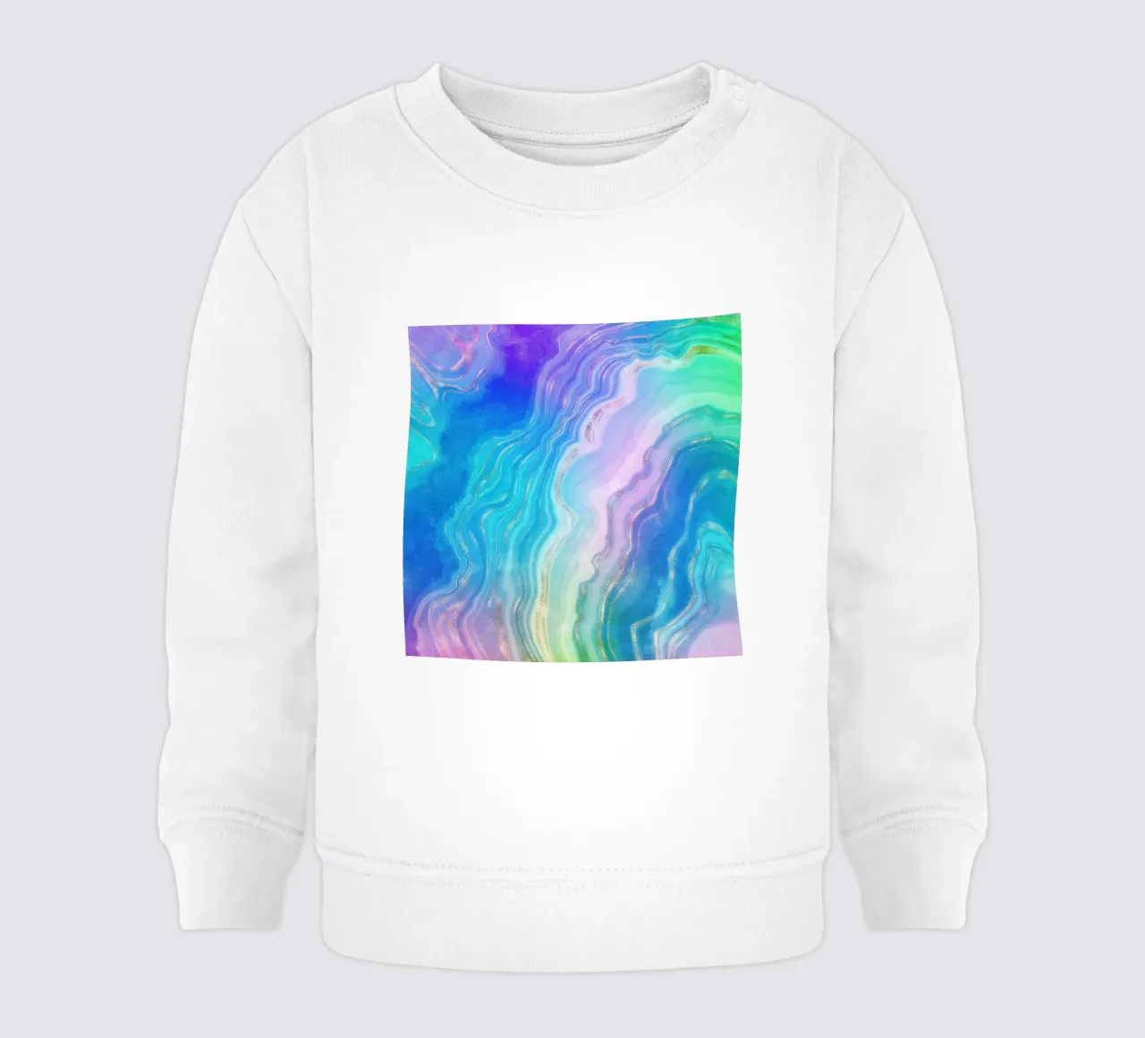 Texture agata neon 04 felpa neonato da Gemstone Textures