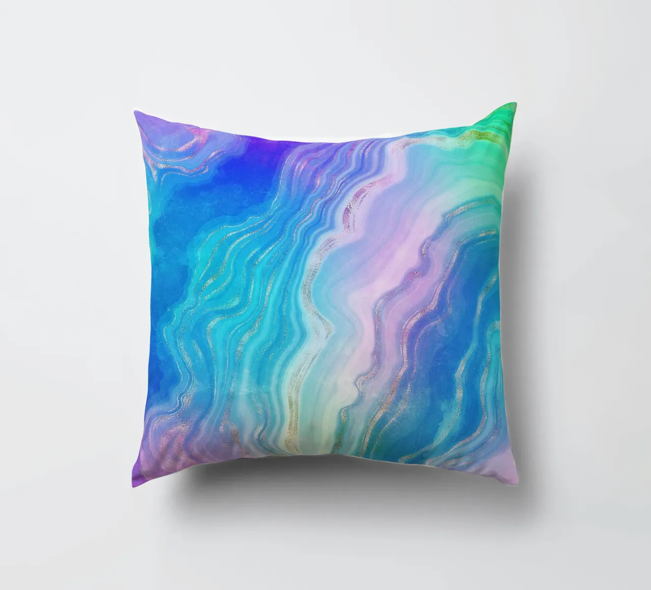 Texture agata neon 04 cuscino da Gemstone Textures