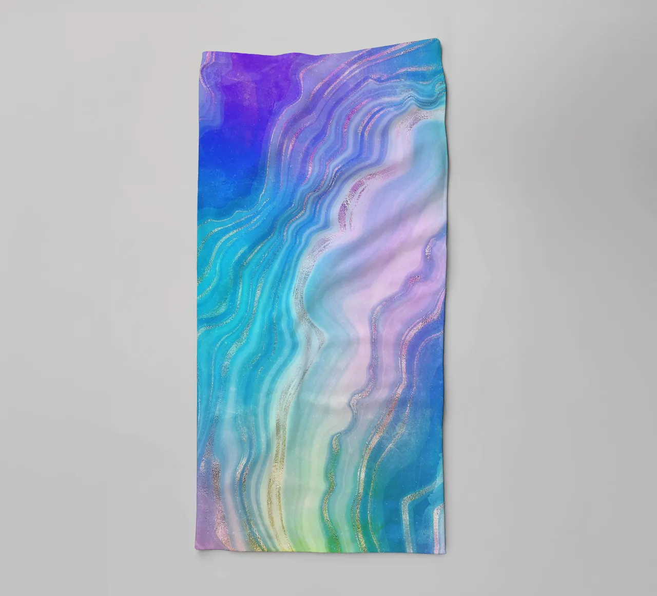 Neon Agate Texture 04 towel by Gemstone Textures