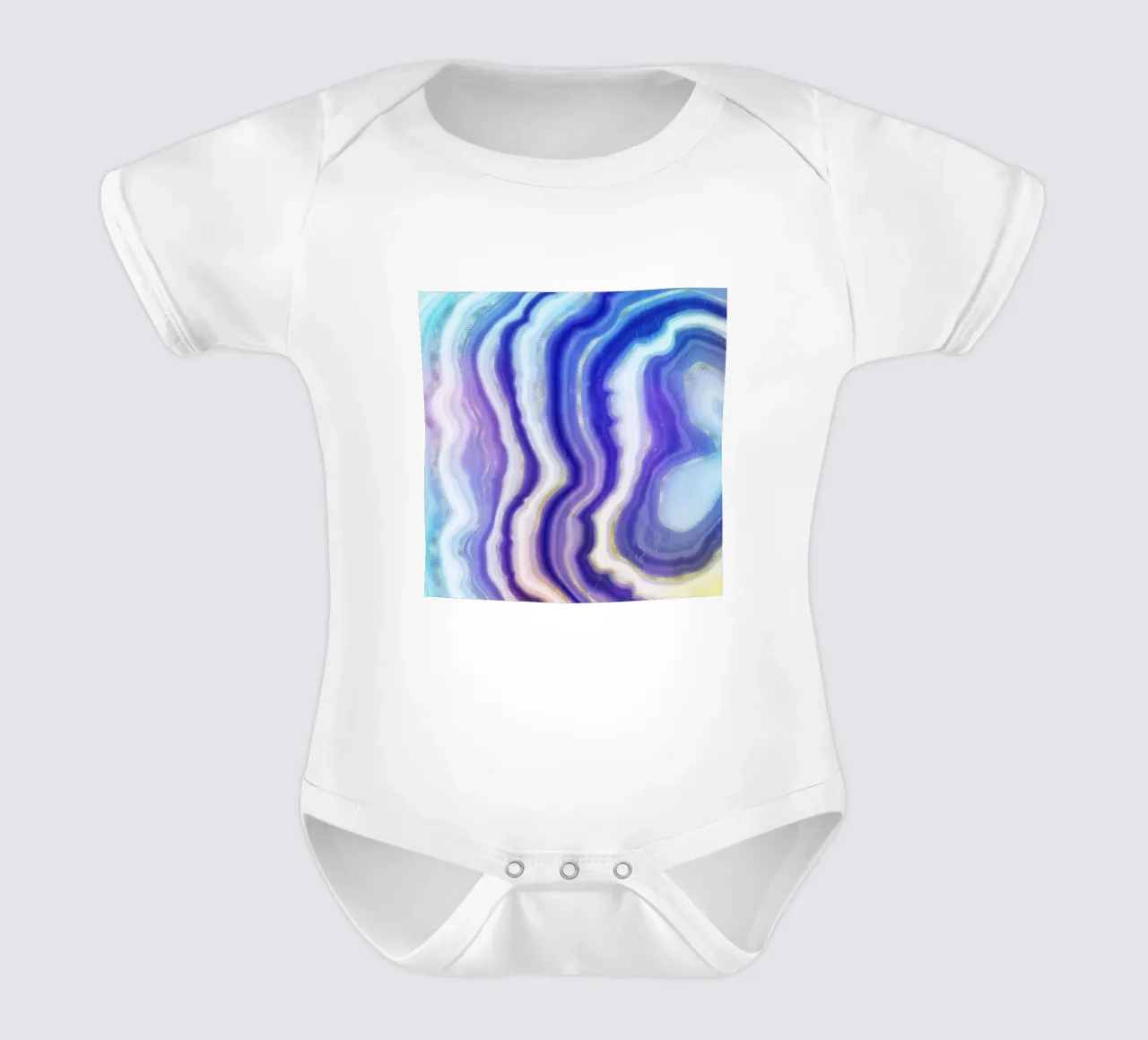 Agata neon Texture 05 body neonato maniche corte da Gemstone Textures