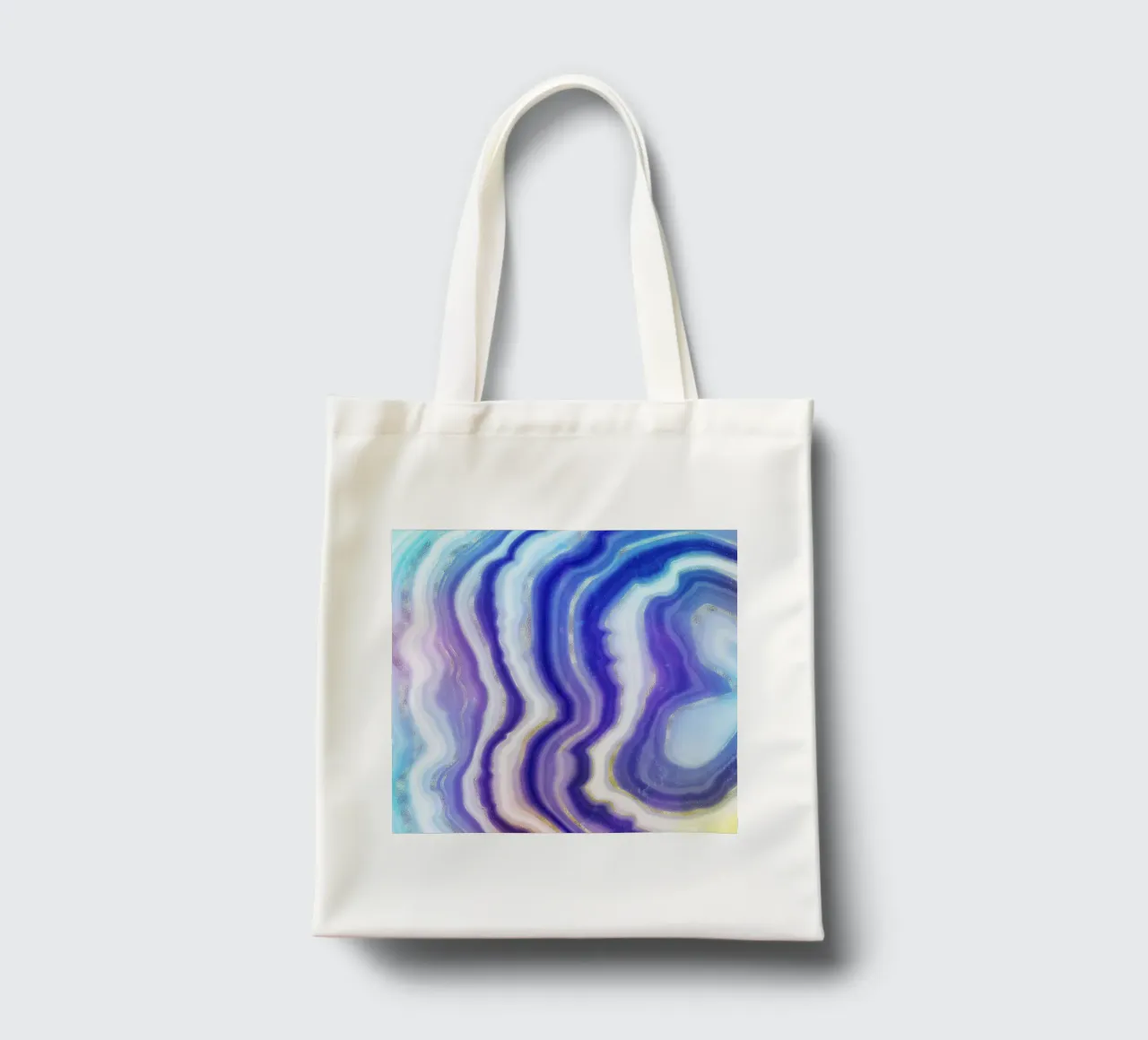 Agata neon Texture 05 borsa in juta da Gemstone Textures