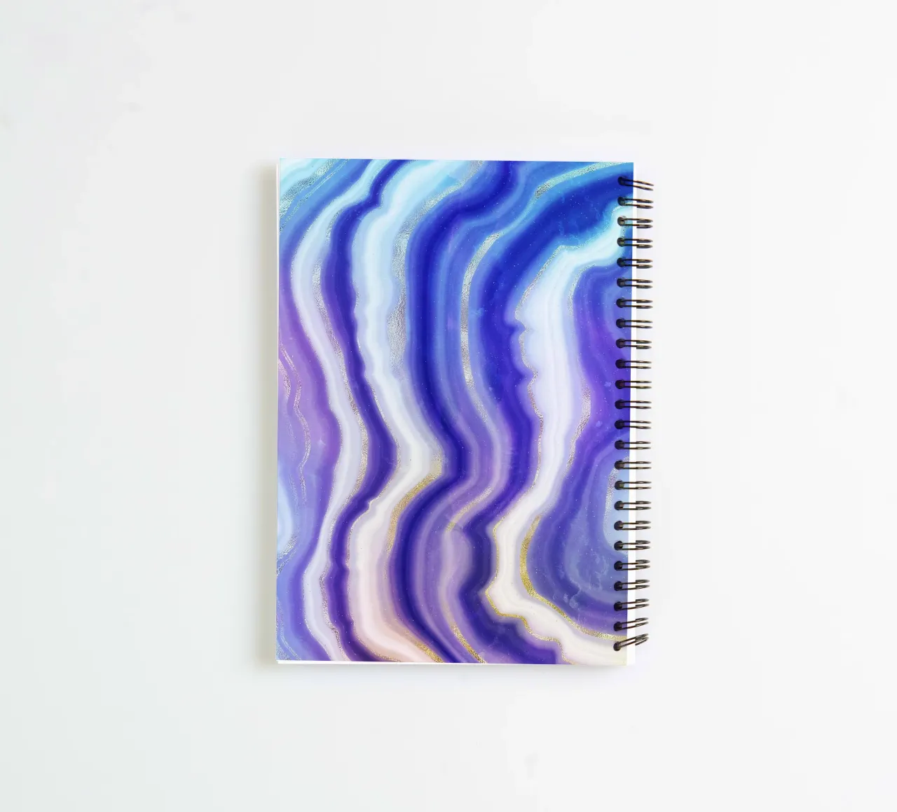 Neon Agate Texture 05 spiral notebook by Gemstone Textures
