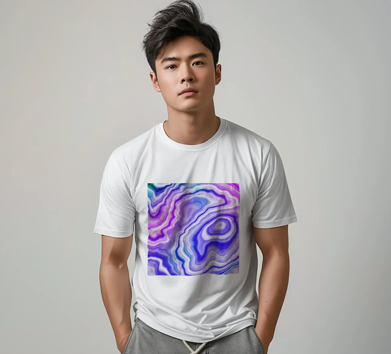 Agata neon Texture 06 t-shirt da Gemstone Textures
