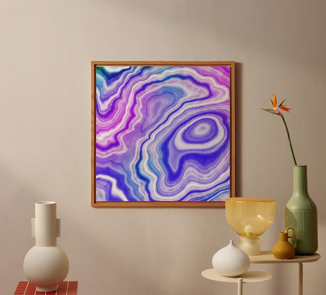 Agata neon Texture 06 alluminio dibond da Gemstone Textures