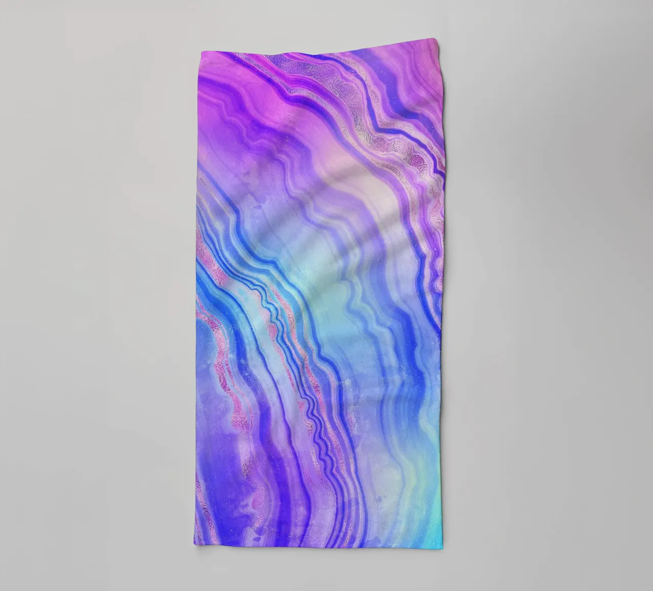 Neon Agate Texture 07 towel by Gemstone Textures