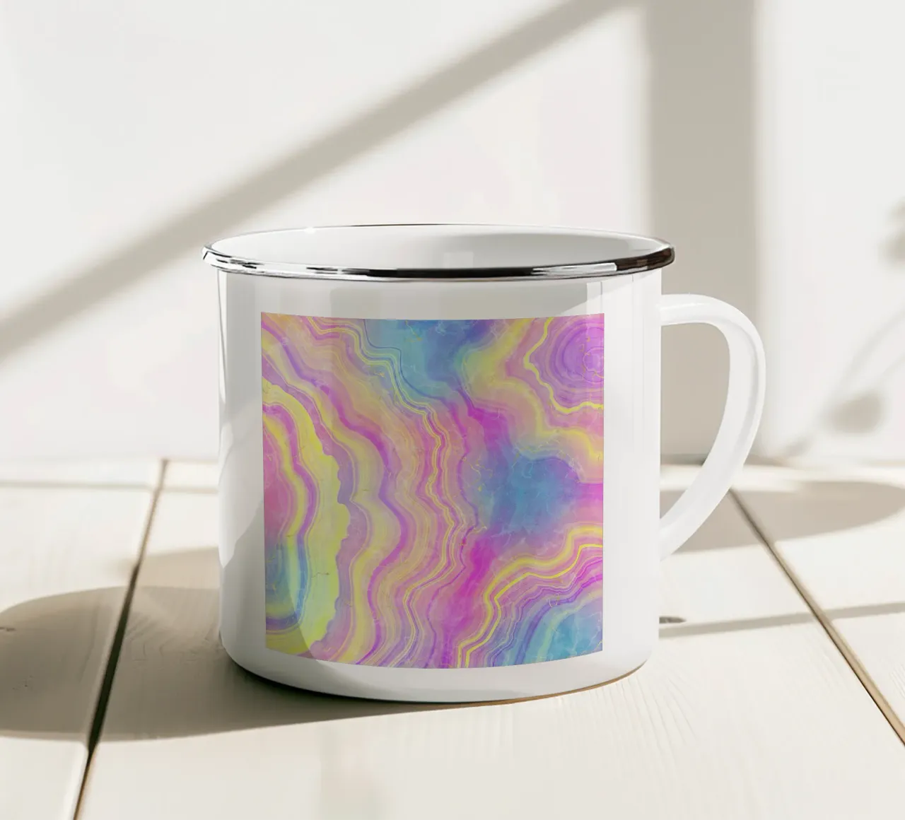 Agata neon Texture 08 tazza in smalto da Gemstone Textures
