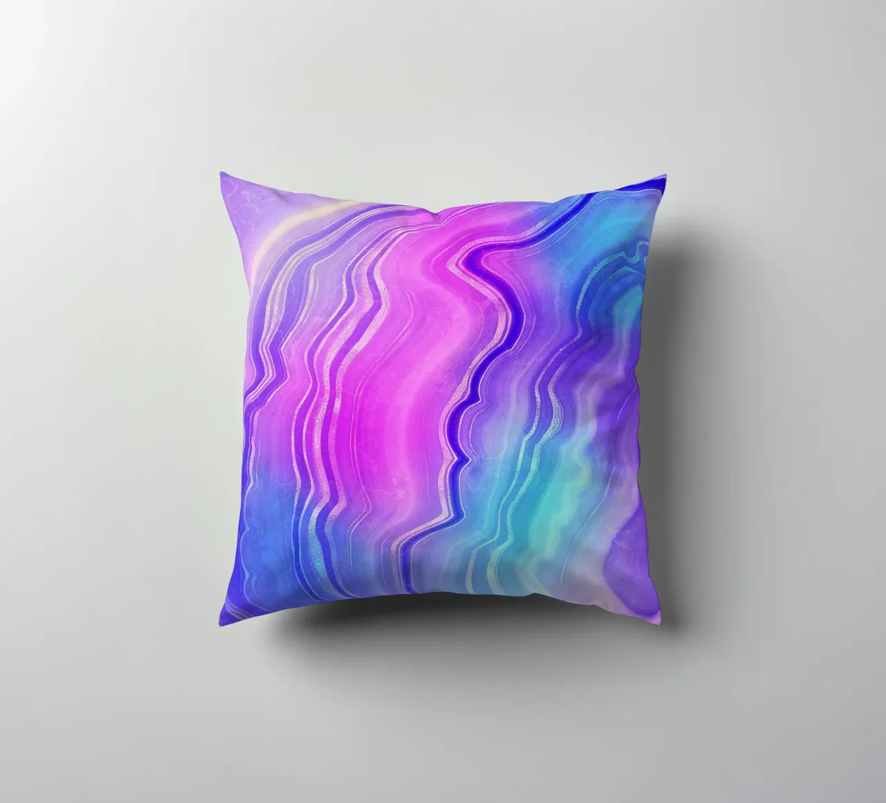 Texture agata neon 09 cuscino da Gemstone Textures