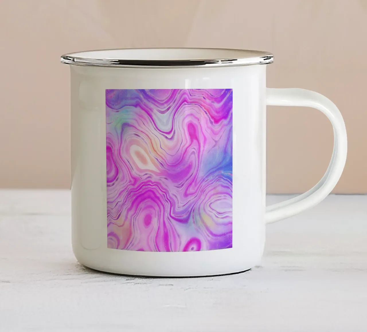 Agata neon Texture 10 tazza in smalto da Gemstone Textures