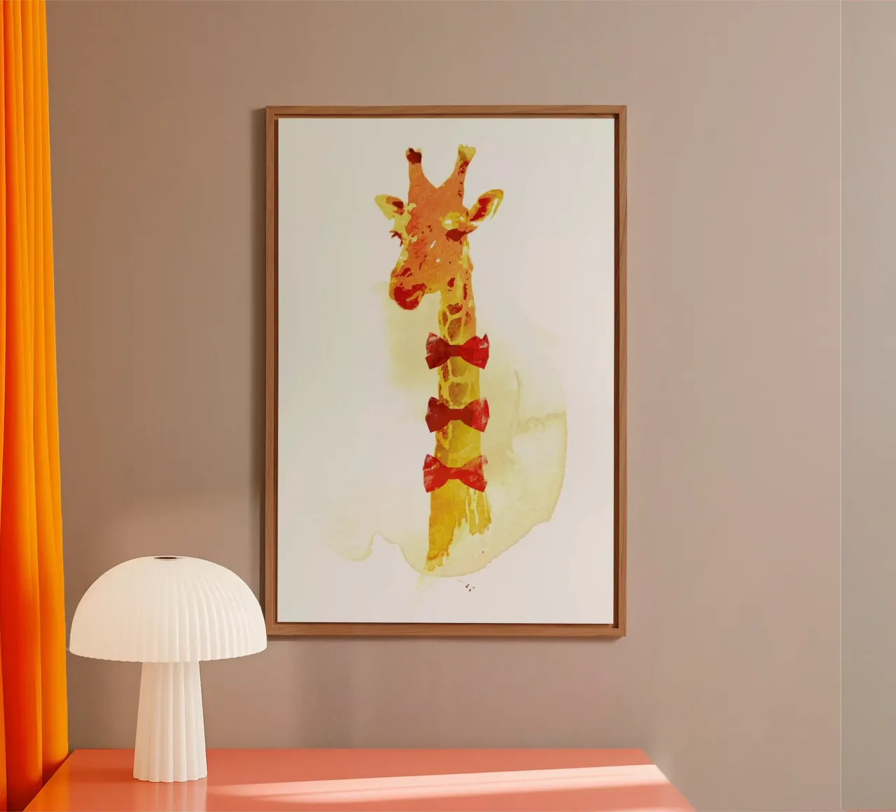 Elegant Giraffe alluminio dibond da Róbert Farkas