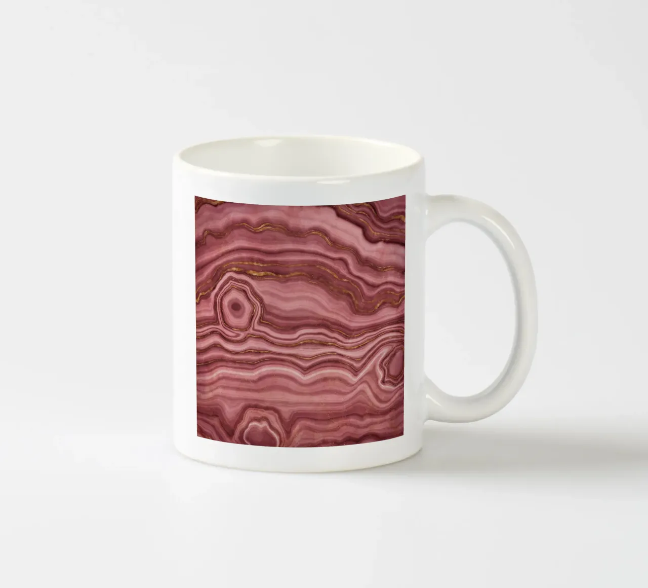 Agata rosa Texture 01 tazza in ceramica da Gemstone Textures