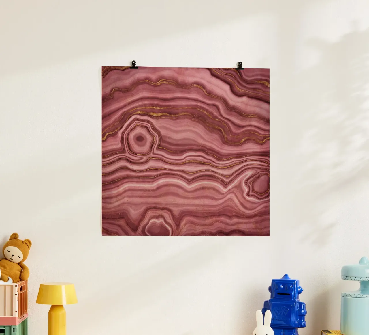 Agata rosa Texture 01 poster da Gemstone Textures