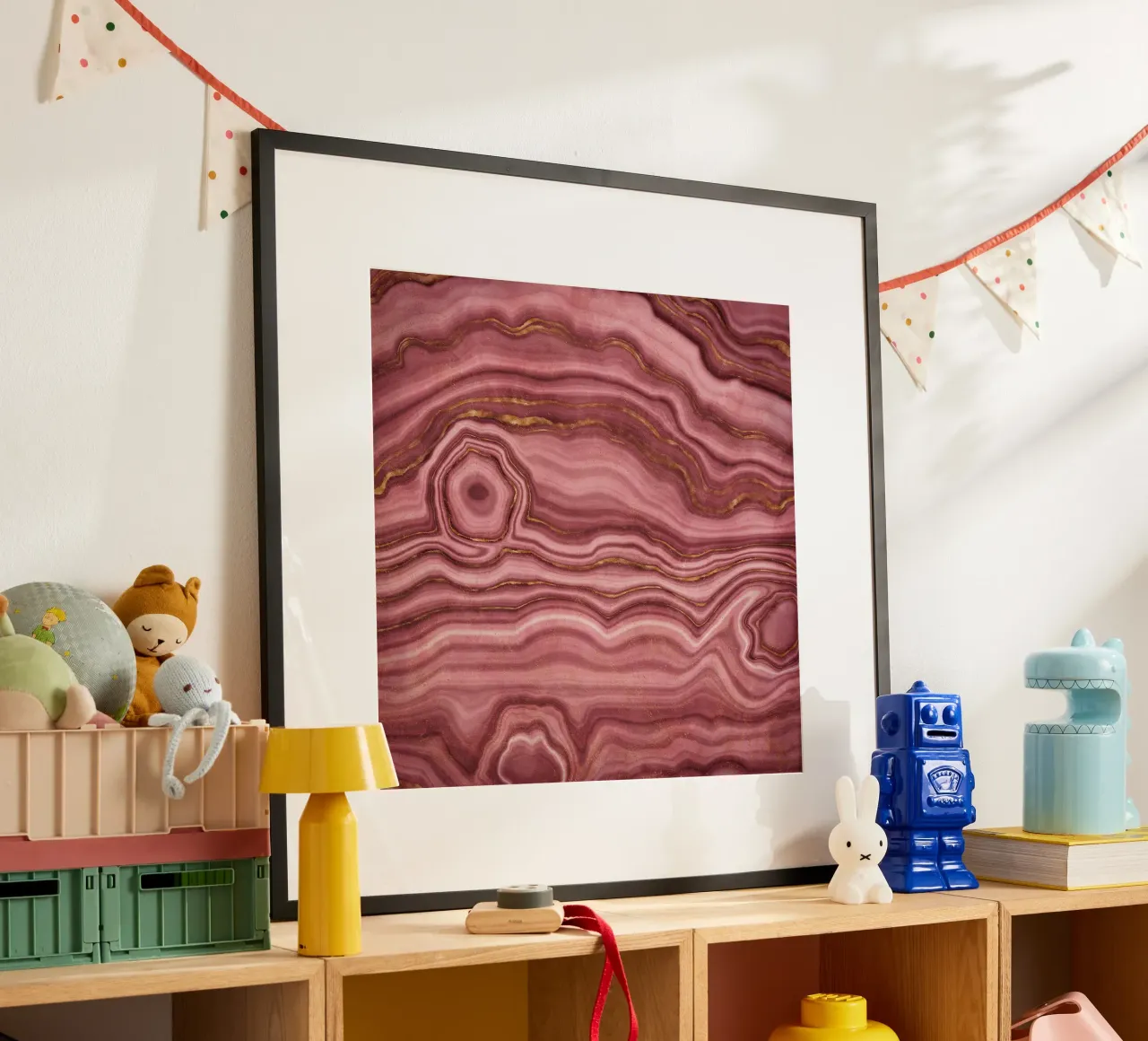 Agata rosa Texture 01 poster da Gemstone Textures