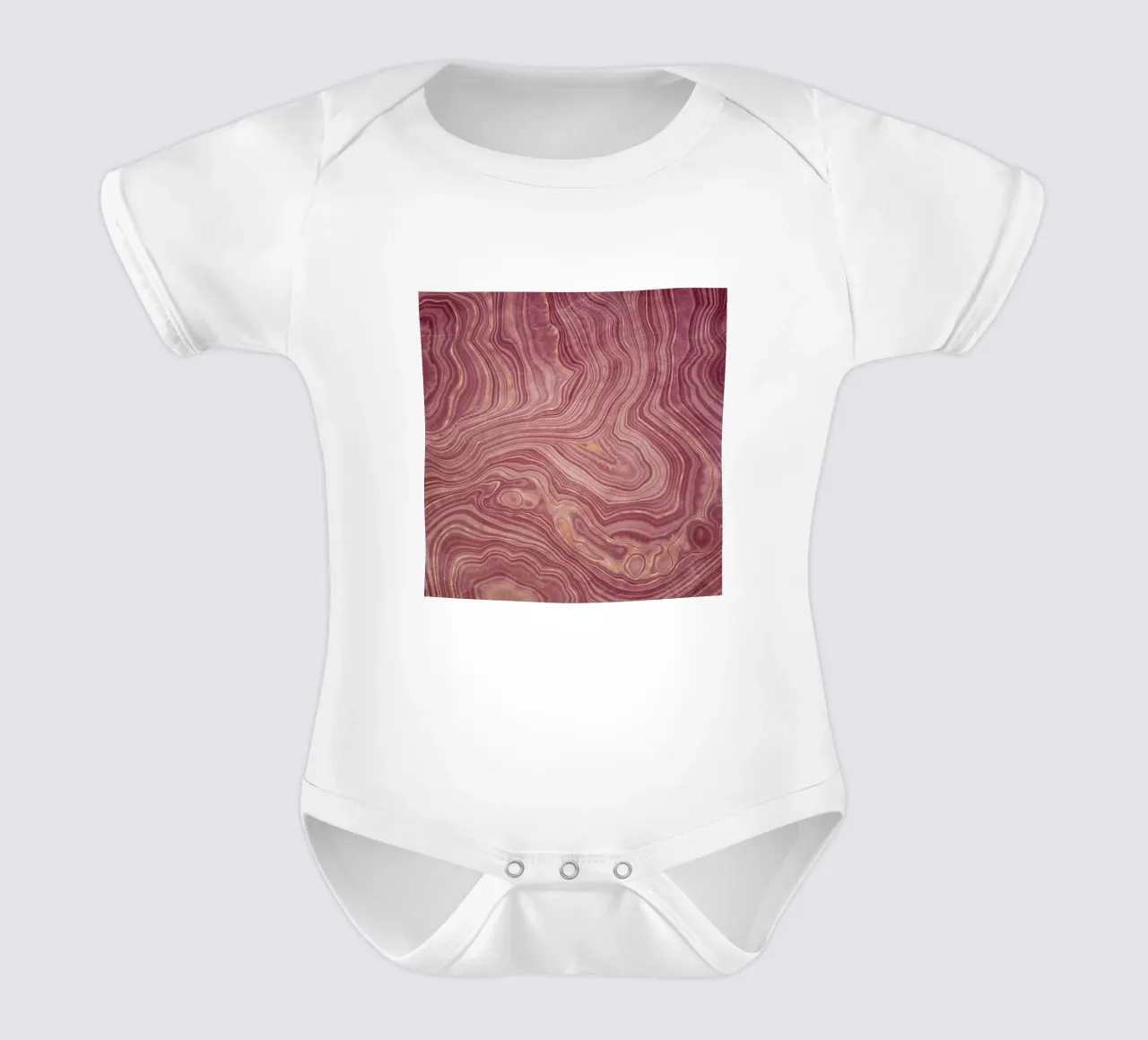 Agata rosa Texture 02 body neonato maniche corte da Gemstone Textures