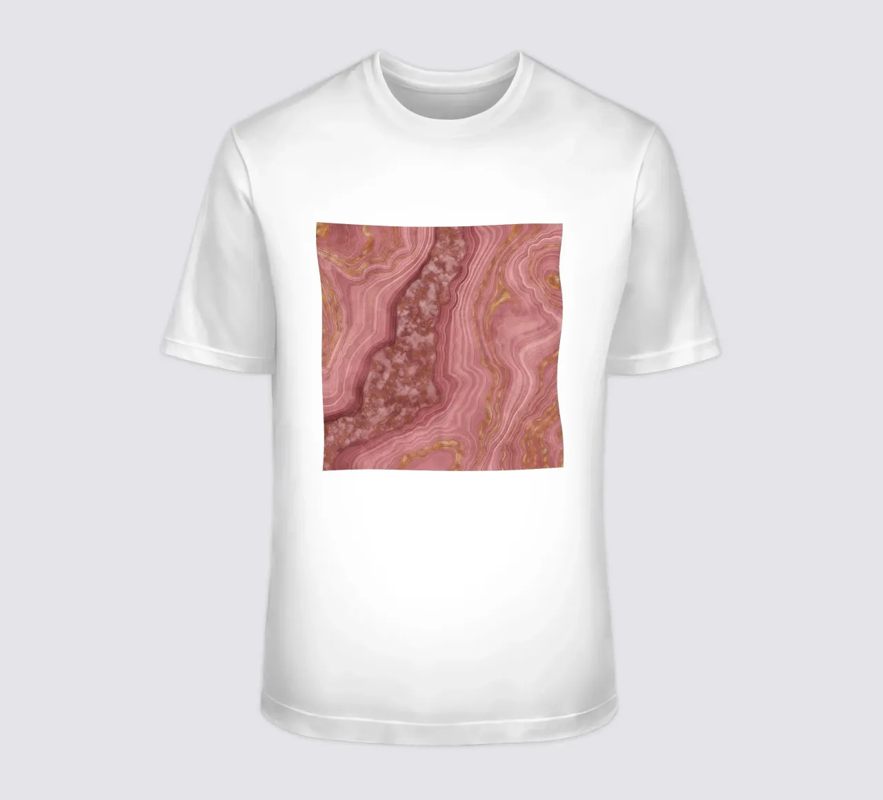 Texture agata rosa 03 t-shirt da Gemstone Textures