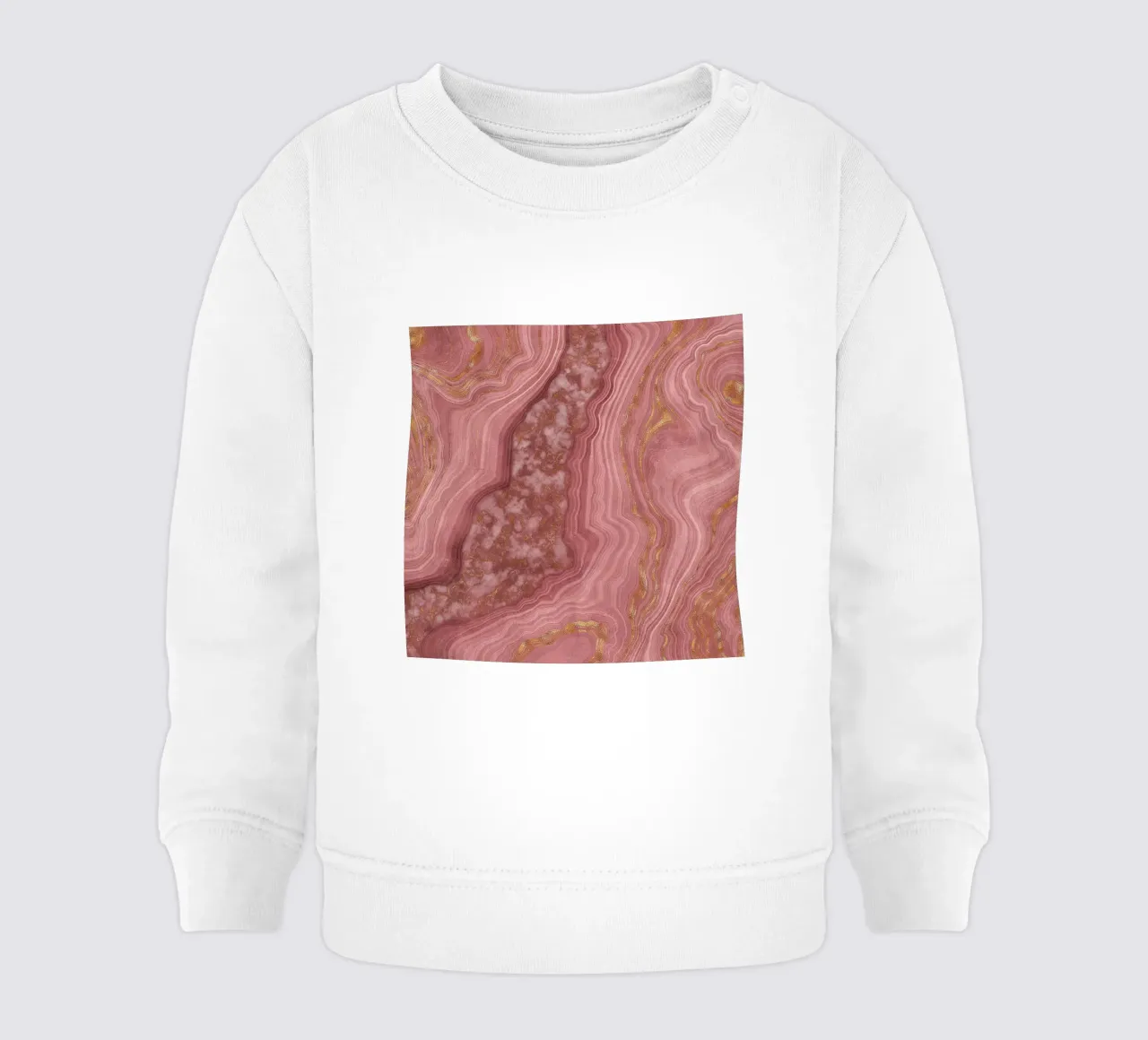 Texture agata rosa 03 felpa neonato da Gemstone Textures