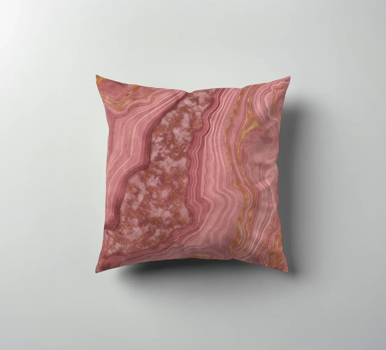 Texture agata rosa 03 cuscino da Gemstone Textures
