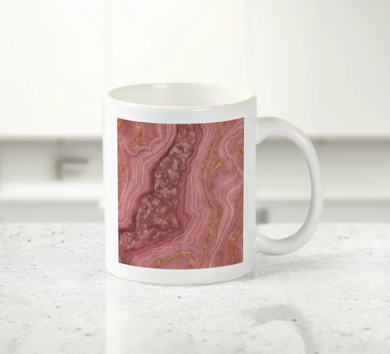 Texture agata rosa 03 tazza in ceramica da Gemstone Textures