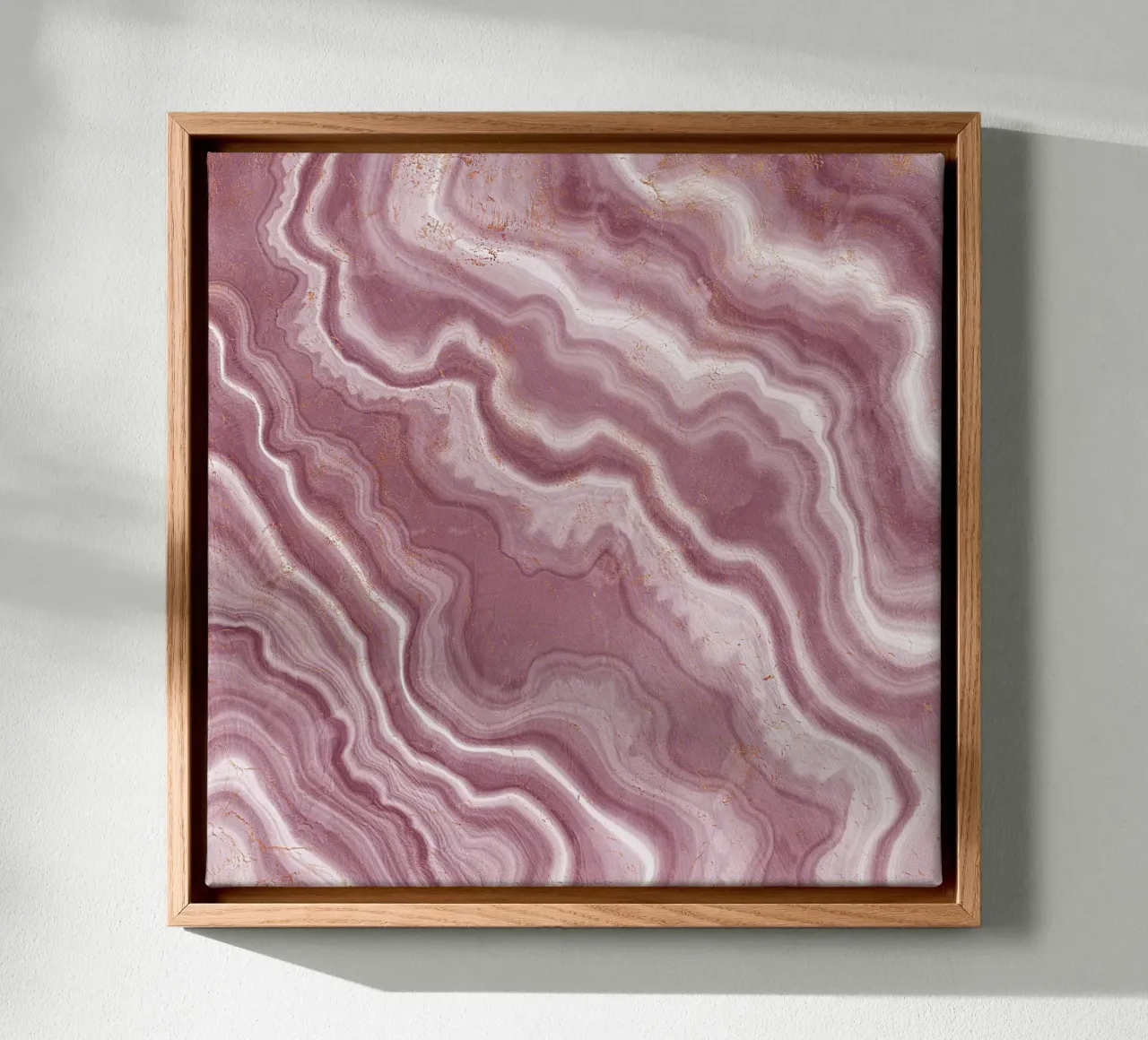 Agata rosa Texture 06 tela con Cornice a cassetta da Gemstone Textures