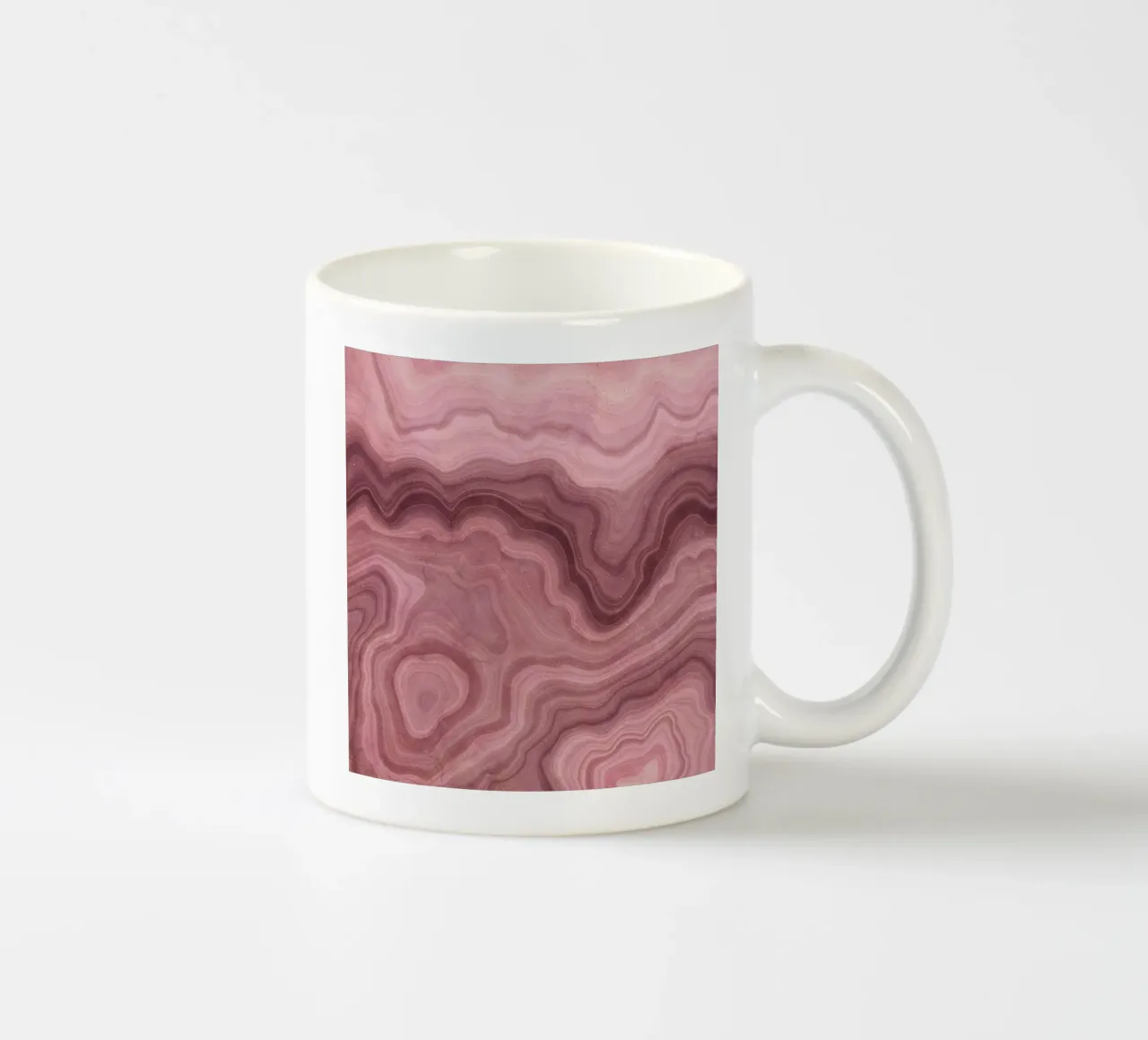 Agata rosa Texture 07 tazza in ceramica da Gemstone Textures