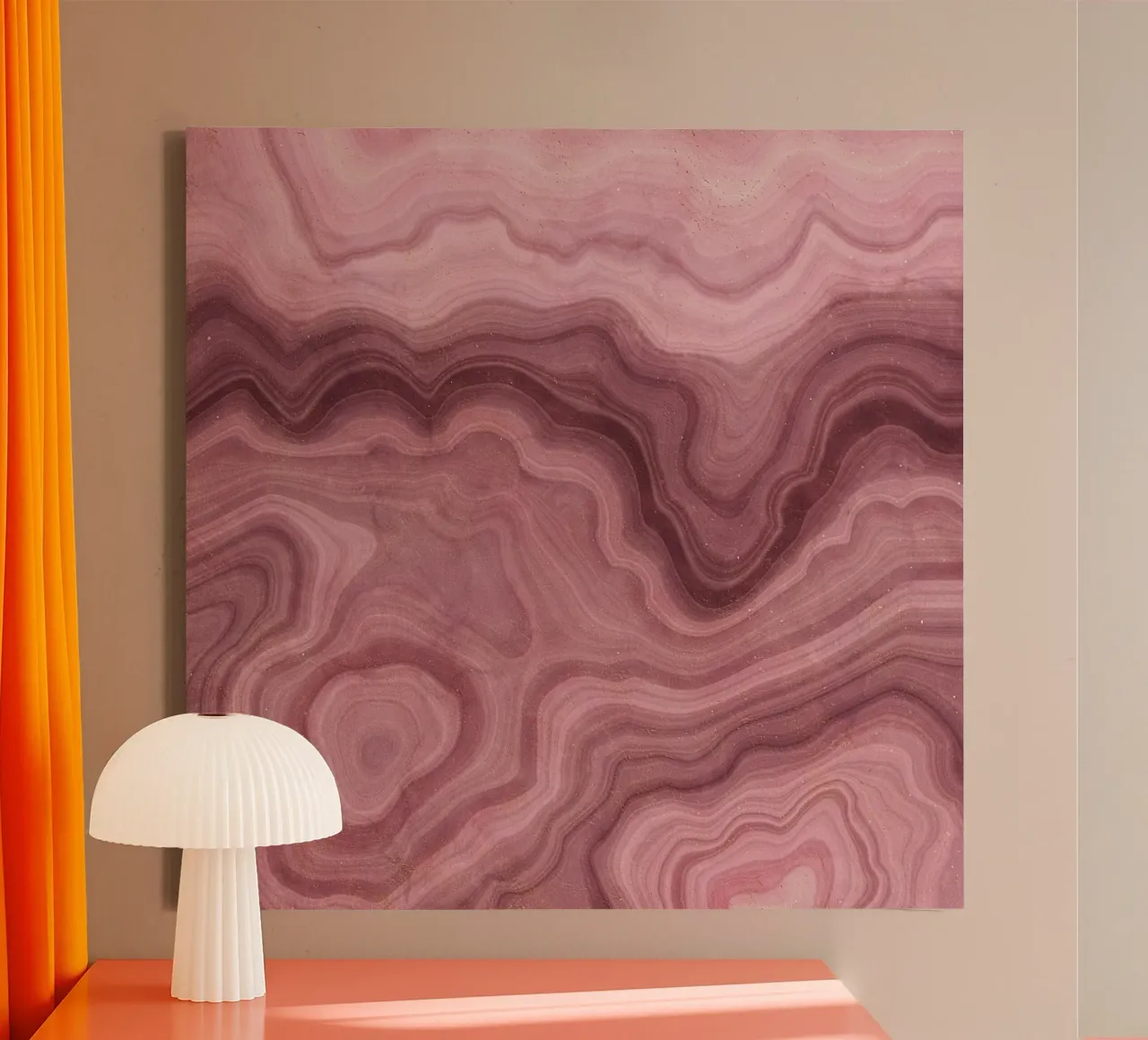 Agata rosa Texture 07 tela con Cornice a cassetta da Gemstone Textures