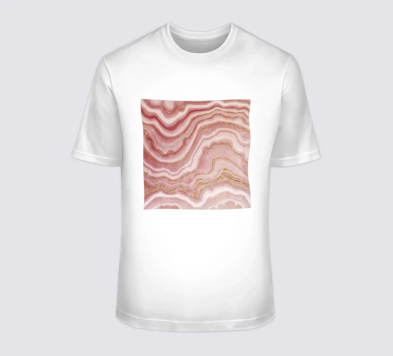 Agata rosa Texture 09 t-shirt da Gemstone Textures