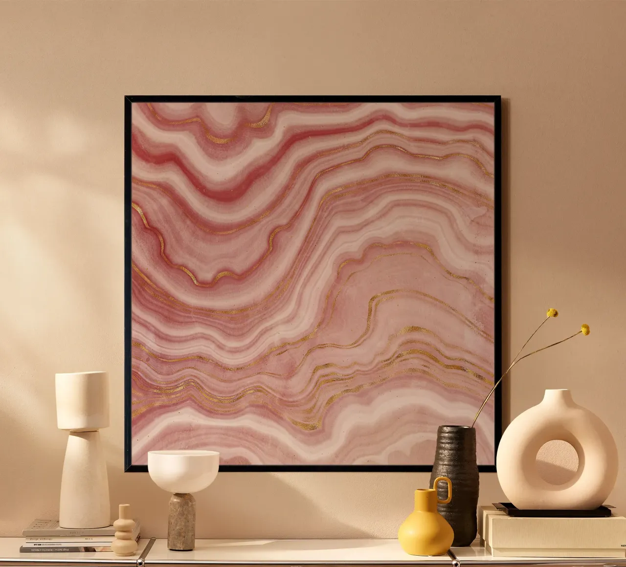 Agata rosa Texture 09 poster da Gemstone Textures