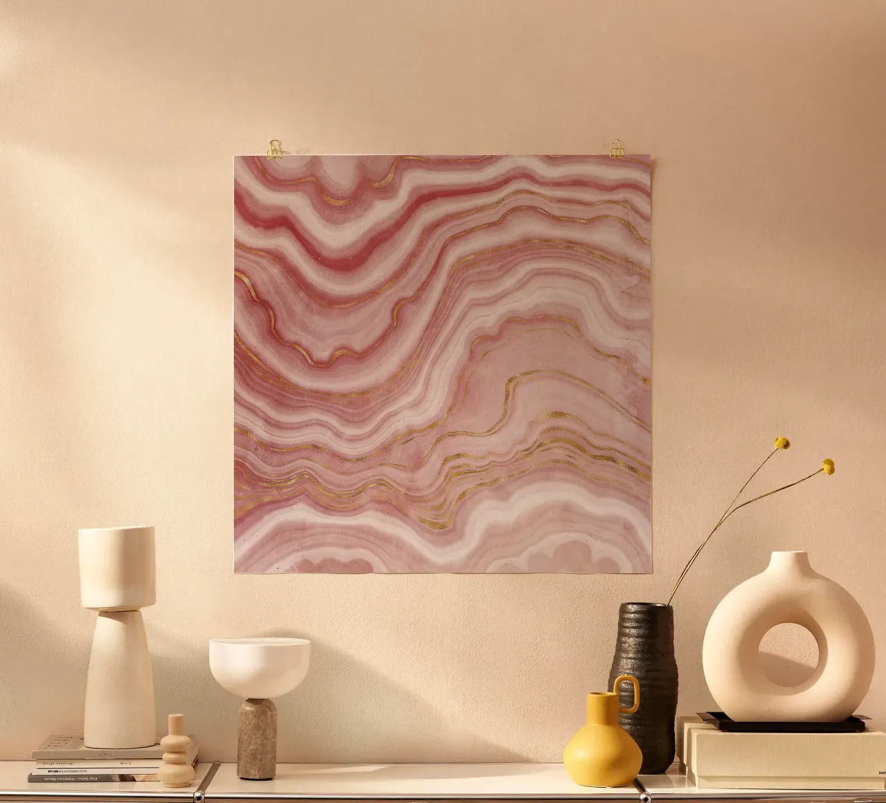 Agata rosa Texture 09 poster da Gemstone Textures