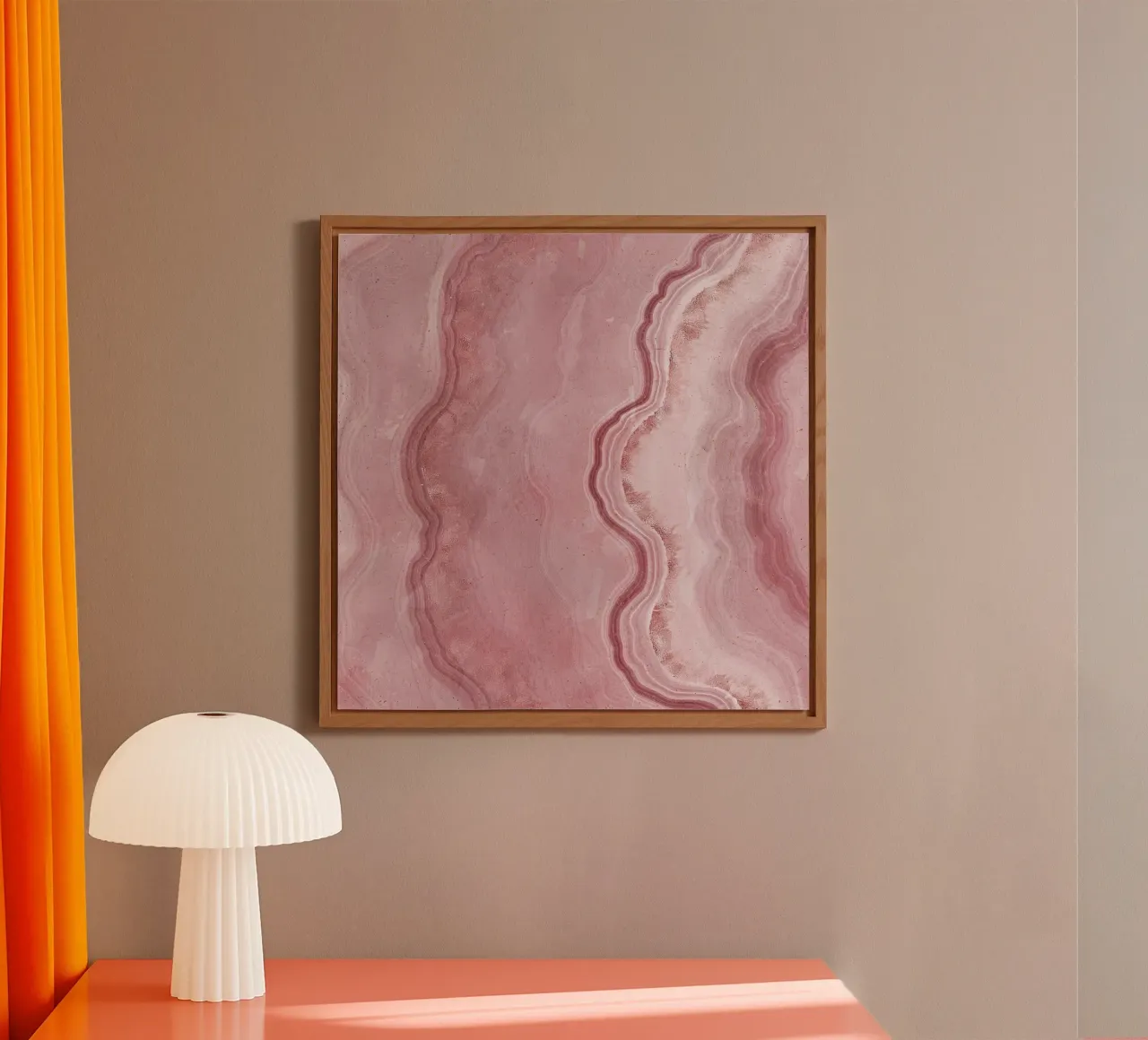 Agata rosa Texture 10 alluminio dibond da Gemstone Textures