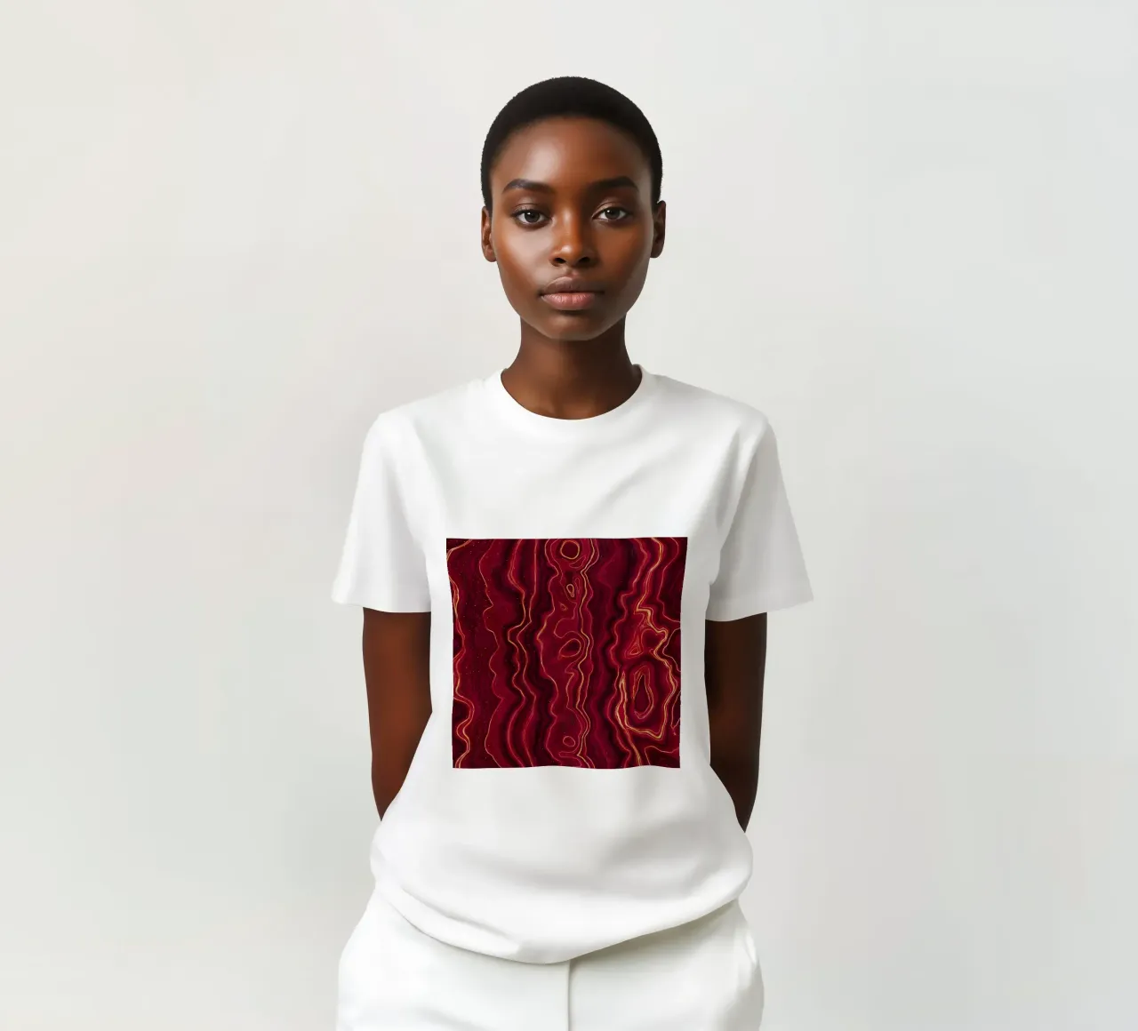 Agata rossa Texture 01 t-shirt da Gemstone Textures