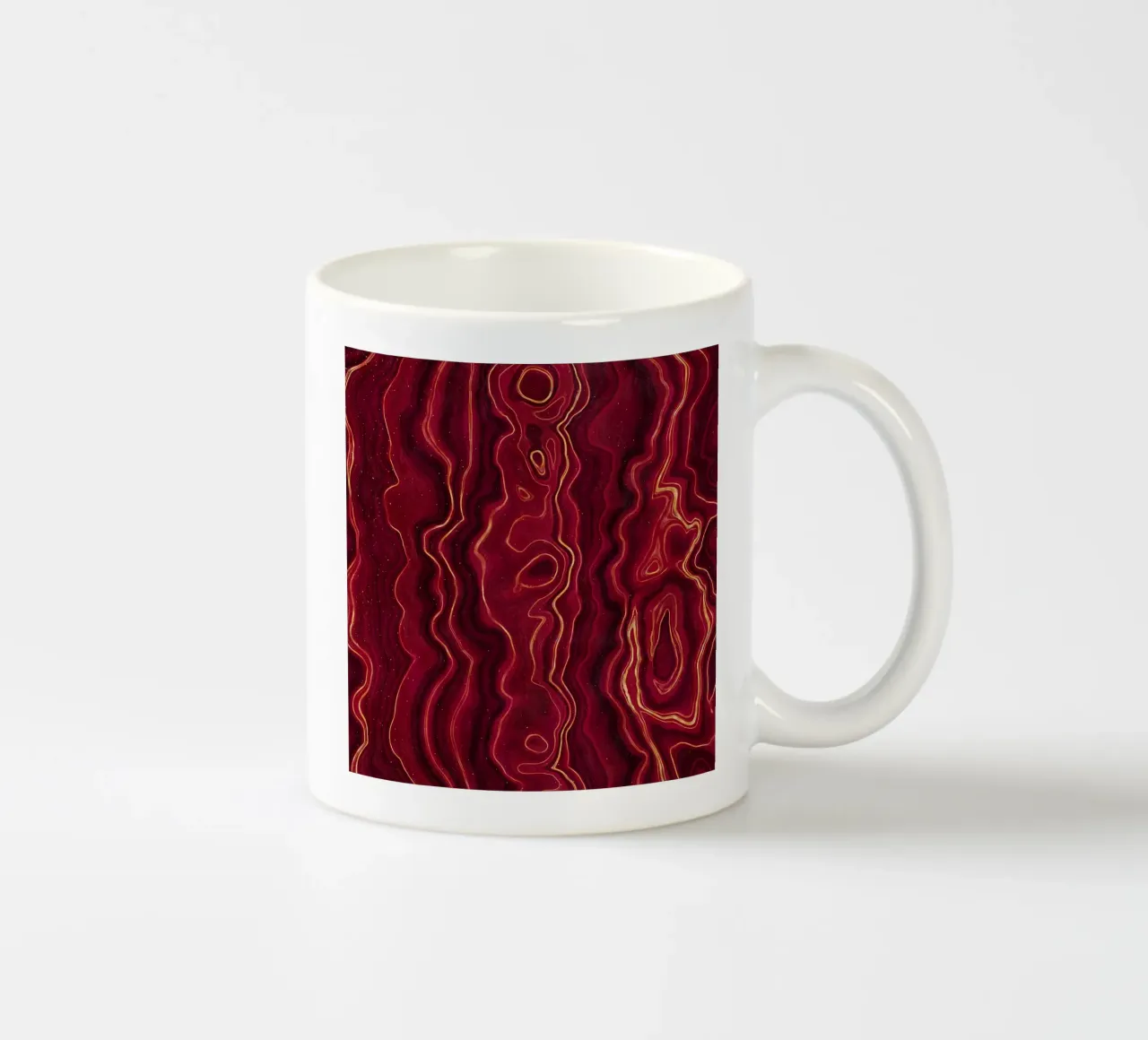 Agata rossa Texture 01 tazza in ceramica da Gemstone Textures