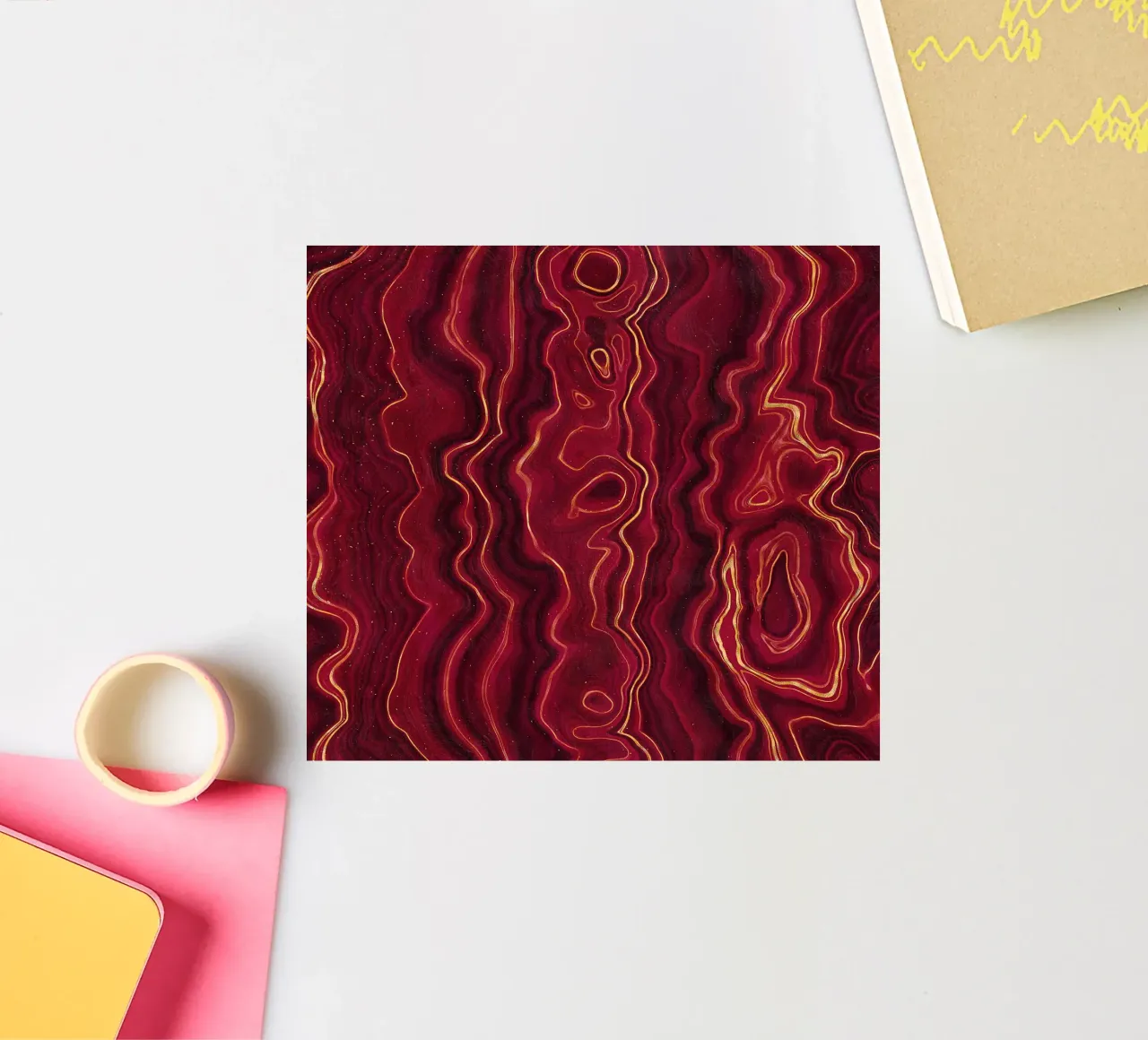 Red Agate Texture 01 sticker by Gemstone Textures