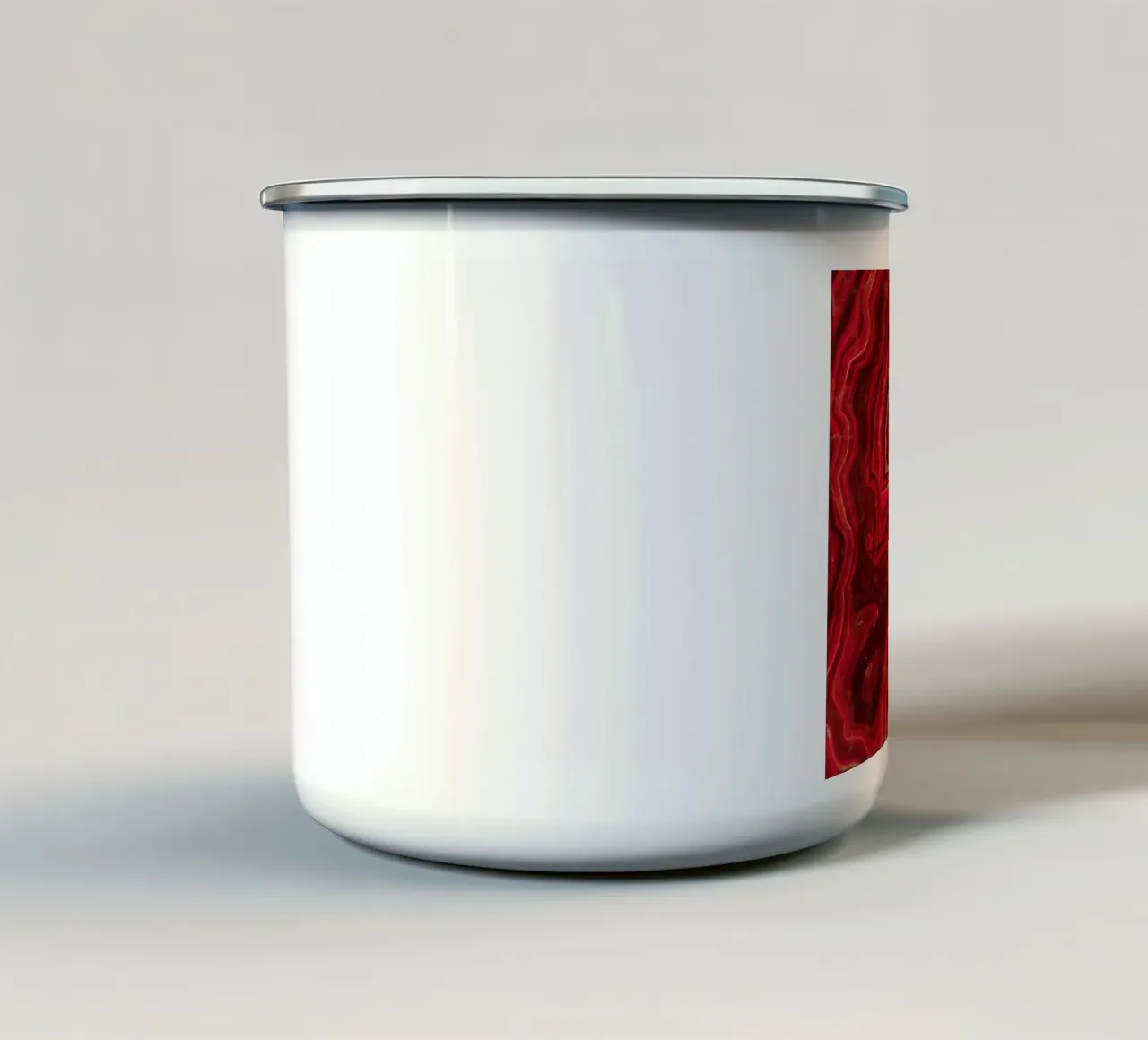 Agata rossa Texture 02 tazza in smalto da Gemstone Textures