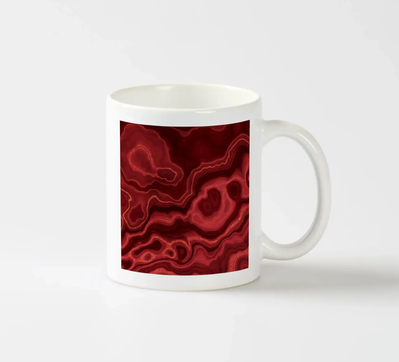Agata rossa Texture 03 tazza in ceramica da Gemstone Textures
