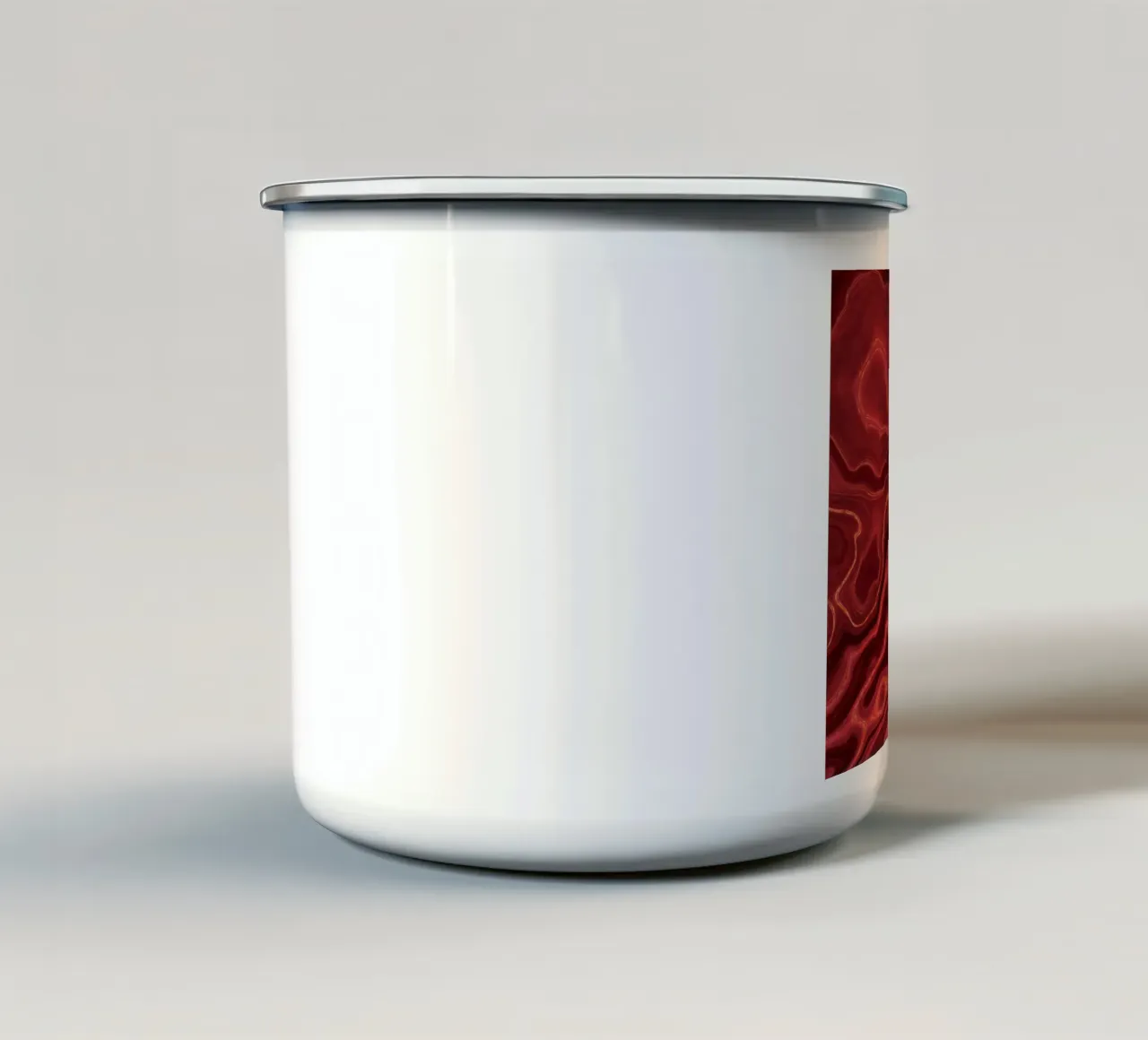 Agata rossa Texture 03 tazza in smalto da Gemstone Textures