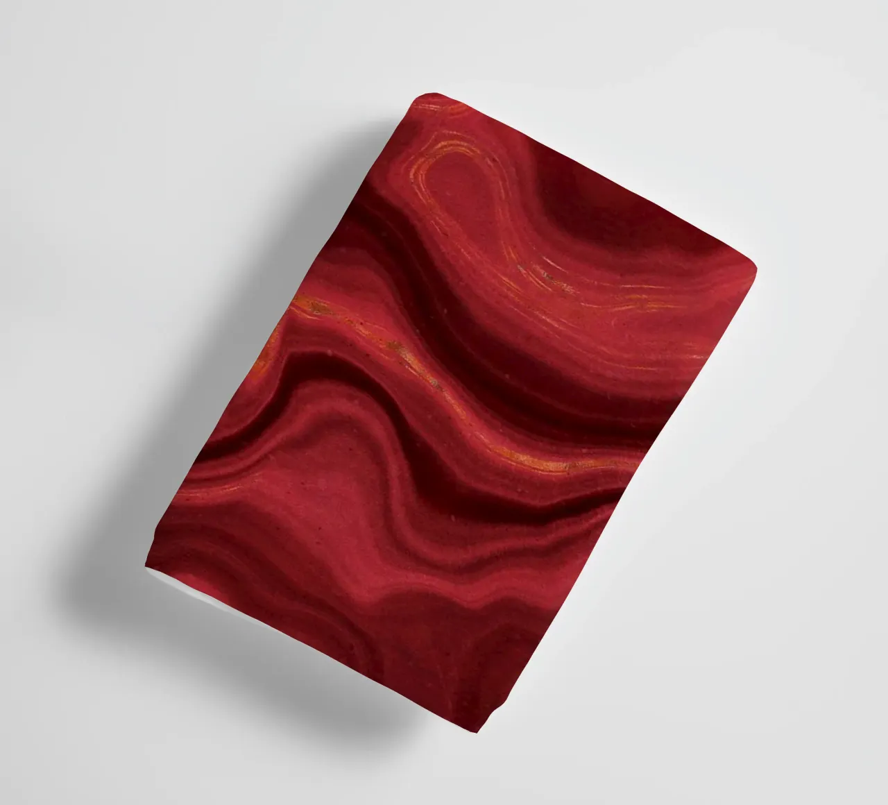 Red Agate Texture 03 towel by Gemstone Textures