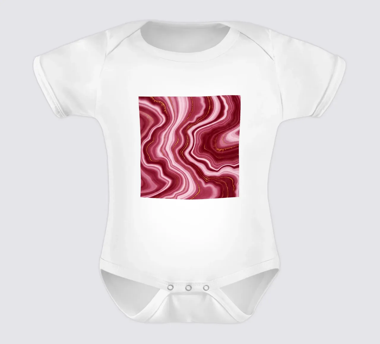 Agata rossa Texture 04 body neonato maniche corte da Gemstone Textures