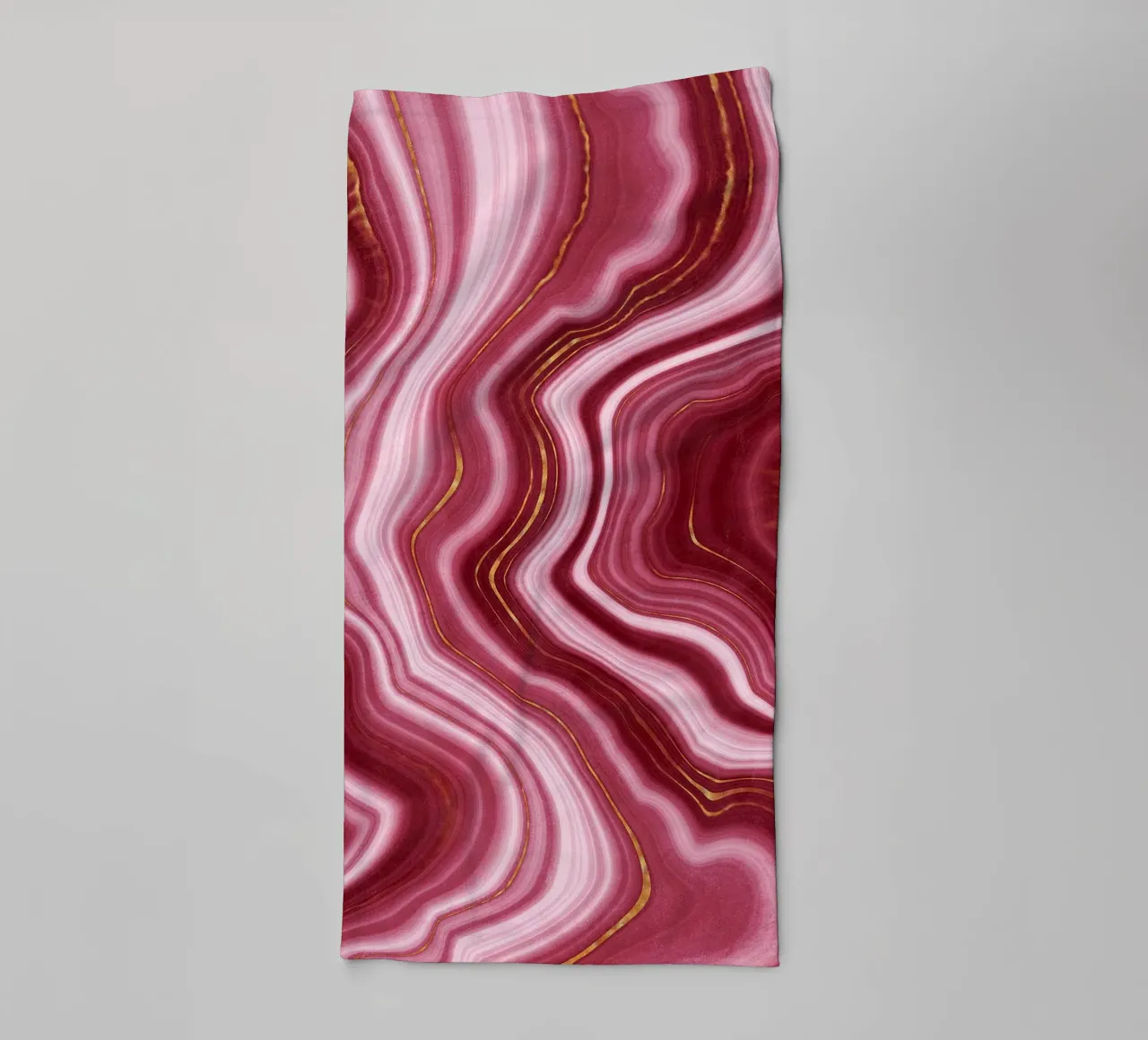 Red Agate Texture 04 towel by Gemstone Textures