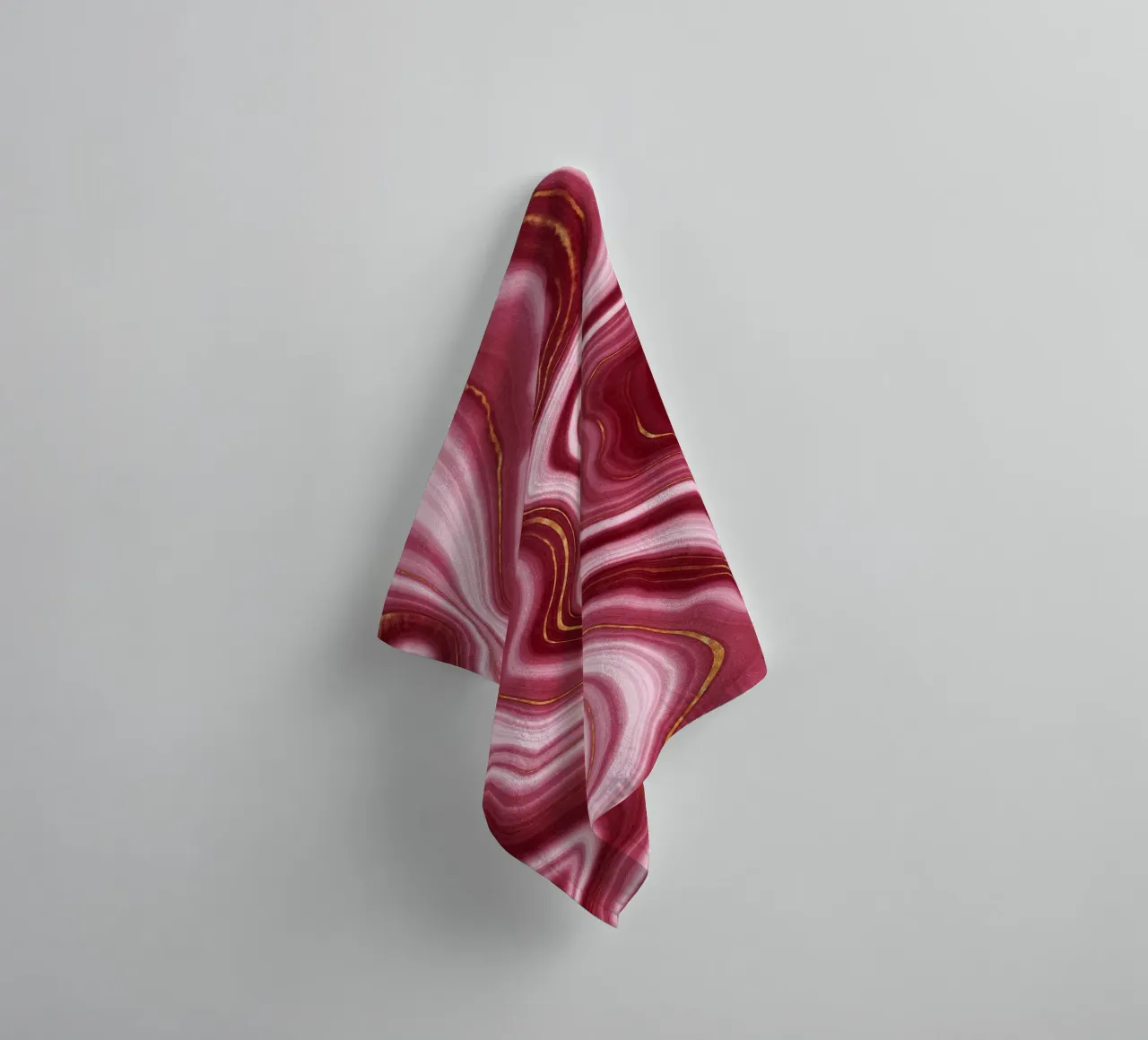 Red Agate Texture 04 towel by Gemstone Textures
