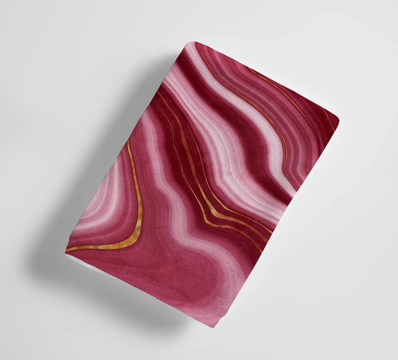 Red Agate Texture 04 towel by Gemstone Textures