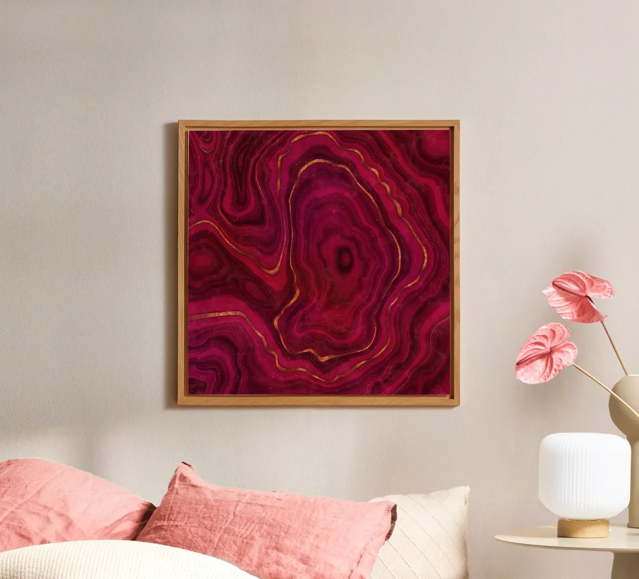 Agata rossa Texture 05 alluminio dibond da Gemstone Textures