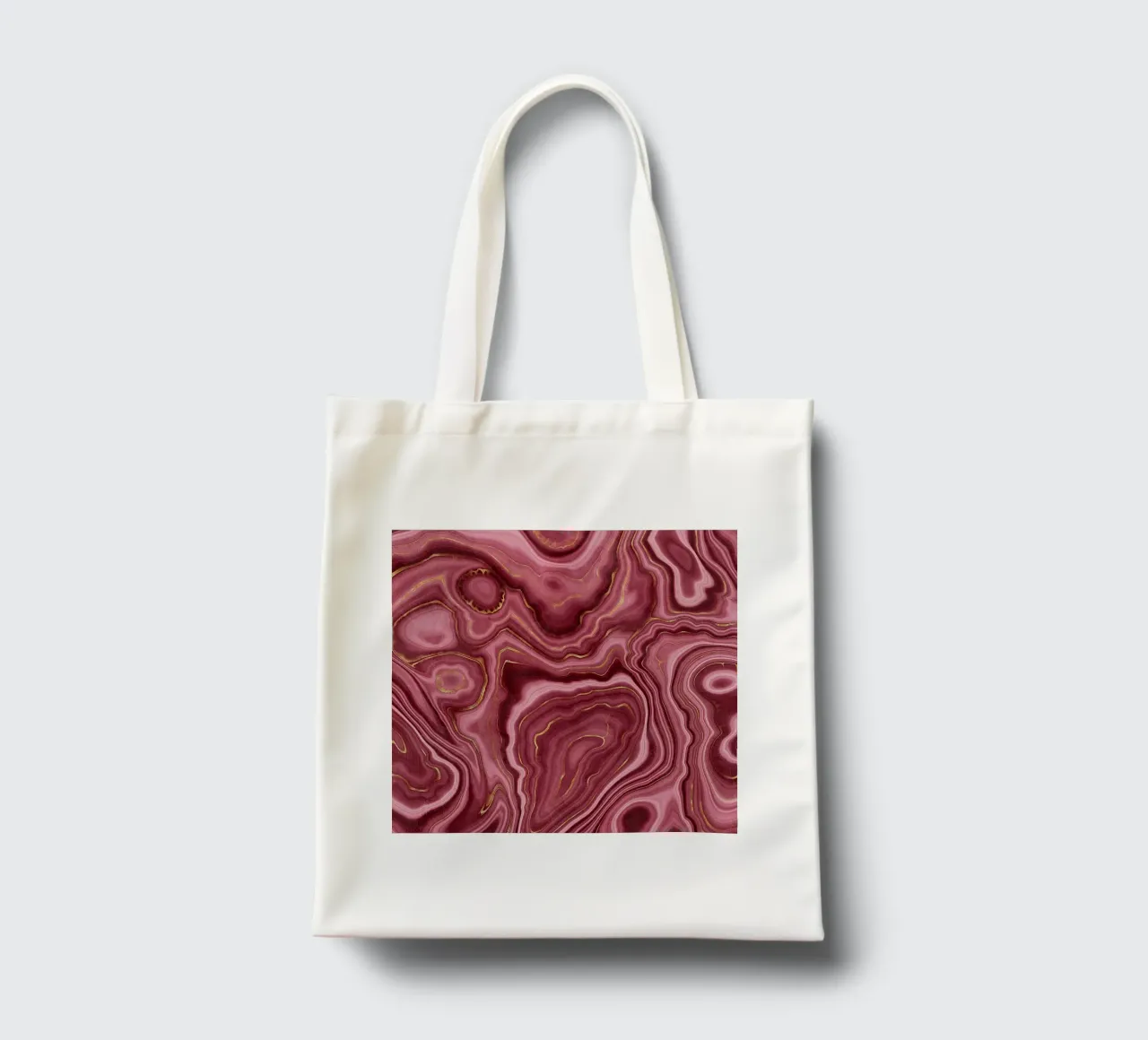 Agata rossa Texture 06 borsa in juta da Gemstone Textures