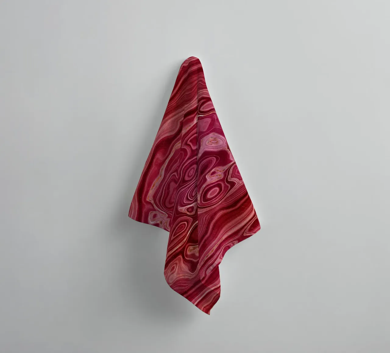 Red Agate Texture 07 towel by Gemstone Textures