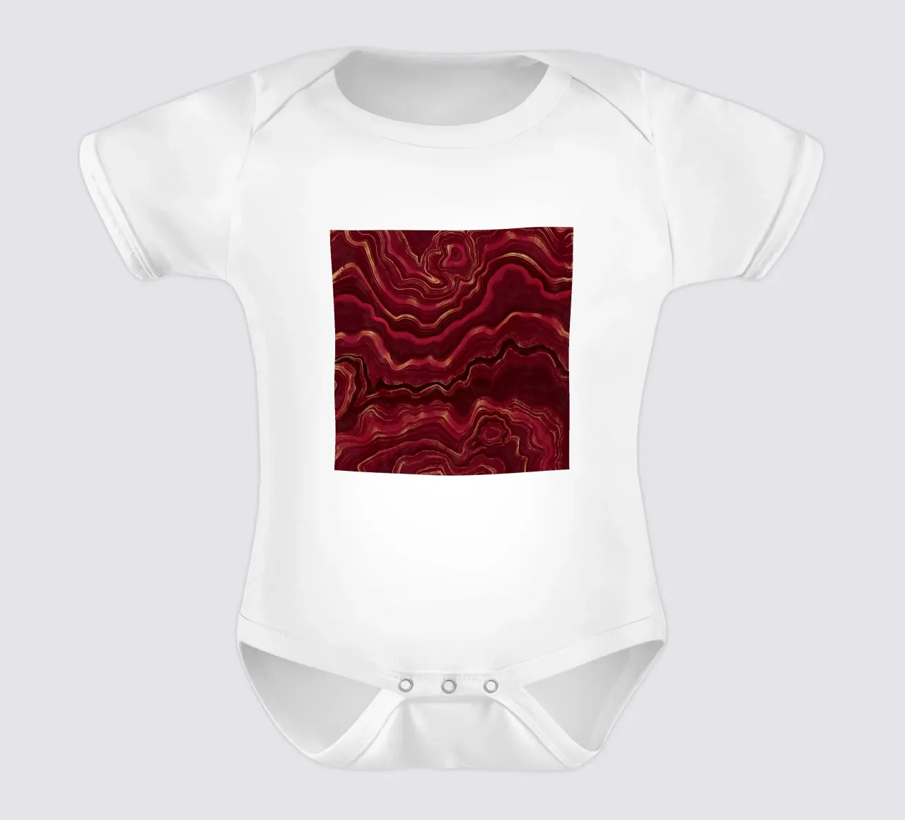 Agata rossa Texture 08 body neonato maniche corte da Gemstone Textures