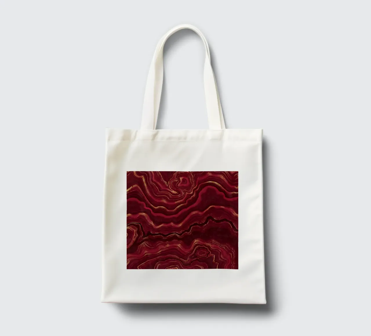 Agata rossa Texture 08 borsa in juta da Gemstone Textures